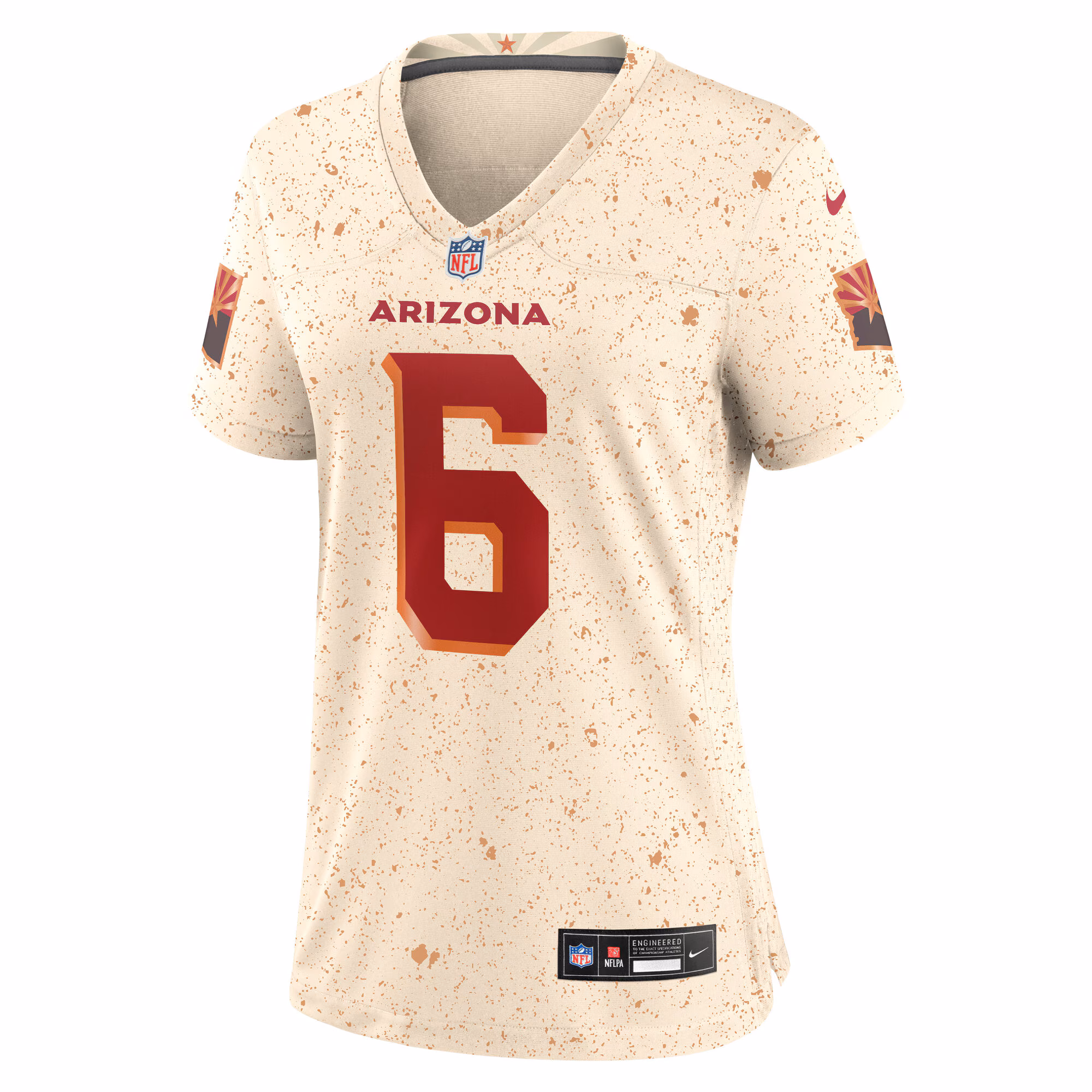 James Conner #6 Arizona Cardinals Women's 2025 Rivalries Collection Game Jersey - Natural