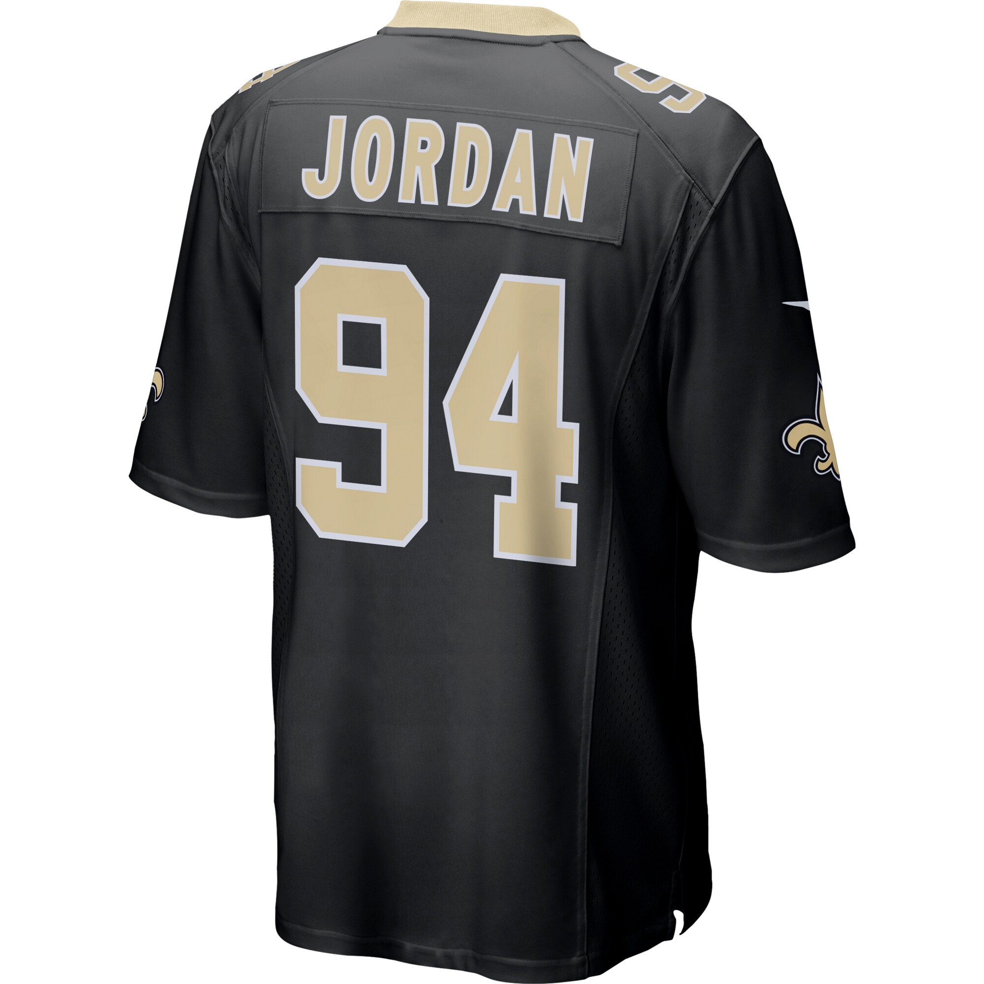 Cameron Jordan #94 New Orleans Saints Game Jersey - Black