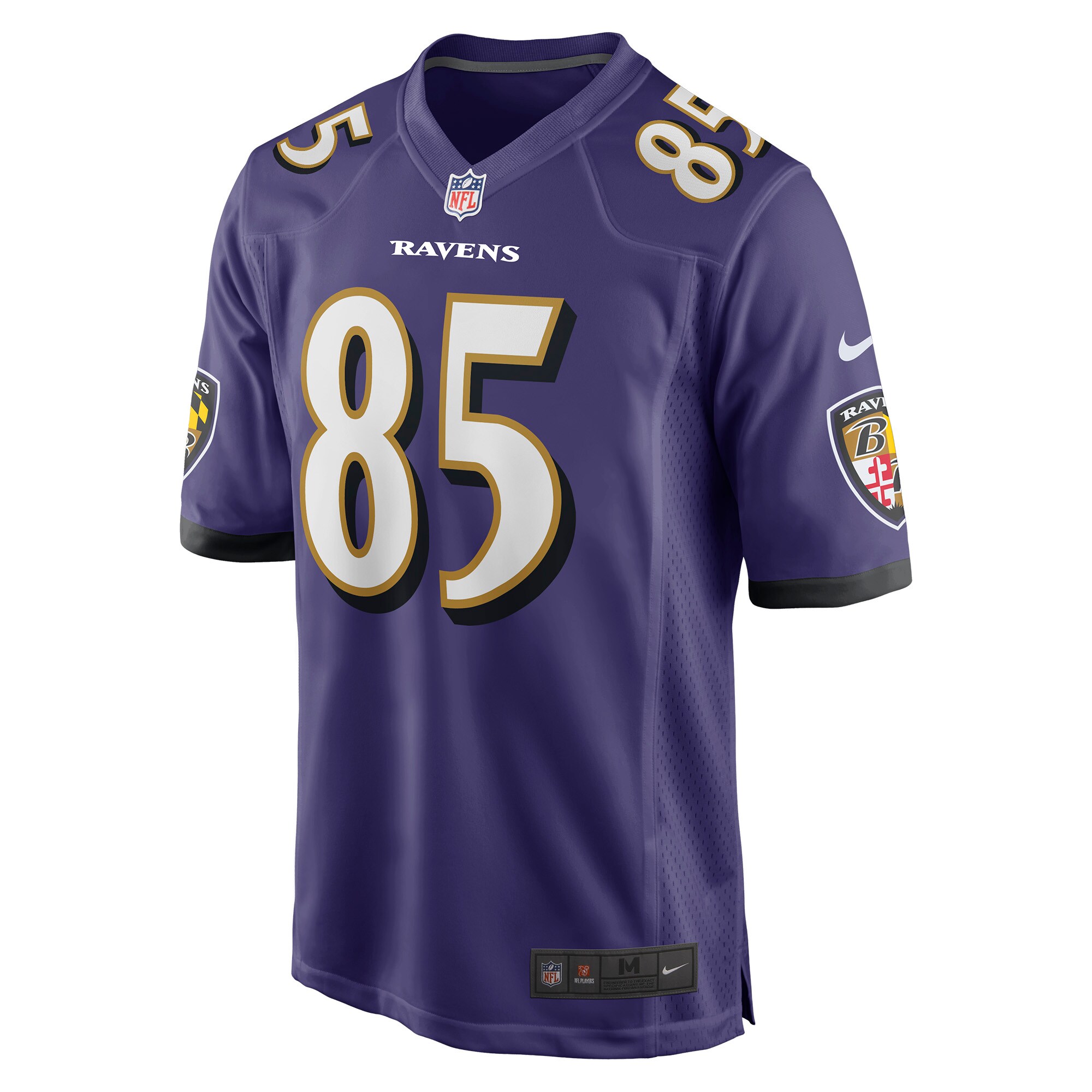Shemar Bridges Baltimore Ravens  Player Game Jersey - Purple
