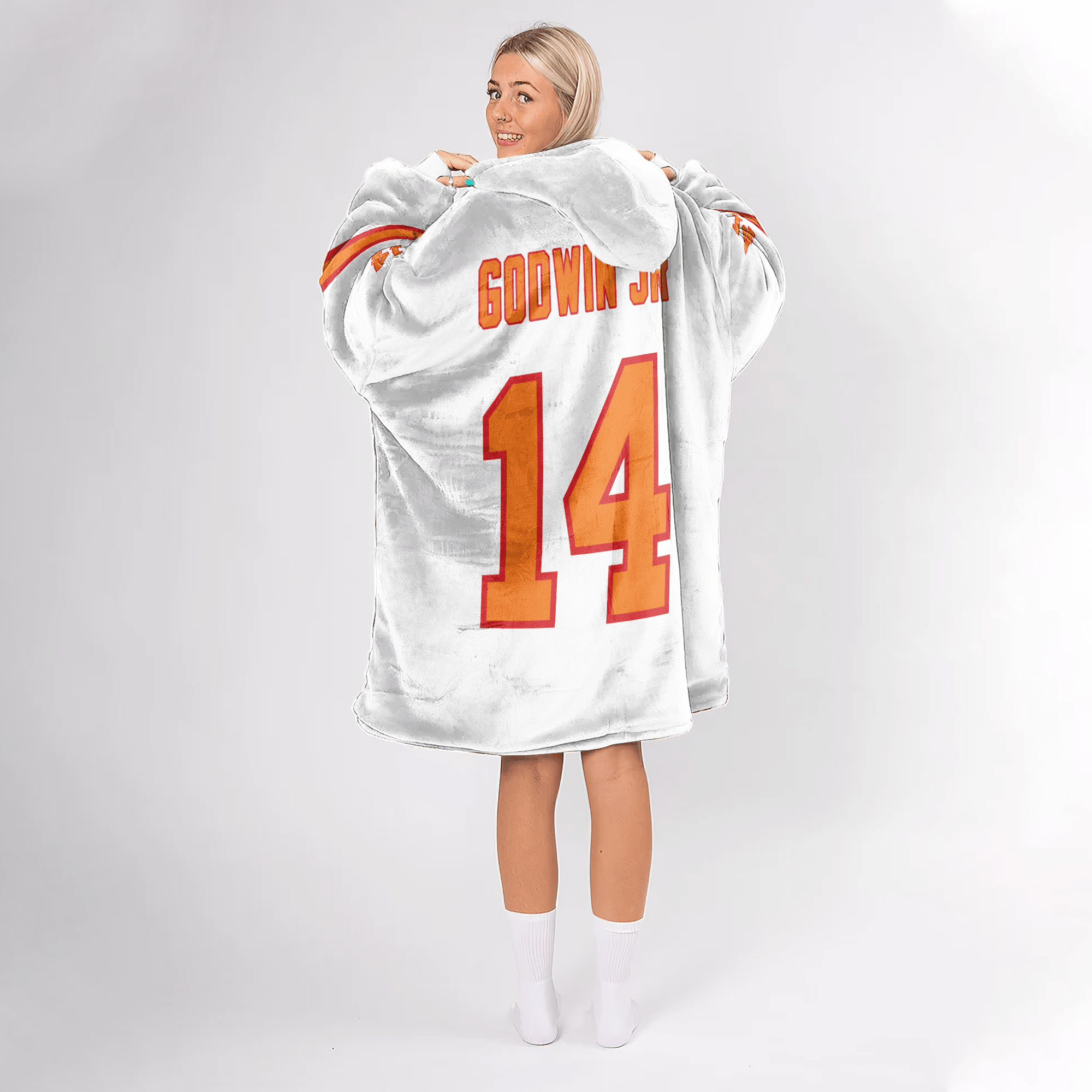Adult 14 Tampa Bay Football 50th Season Game Unisex Blanket Hoodie