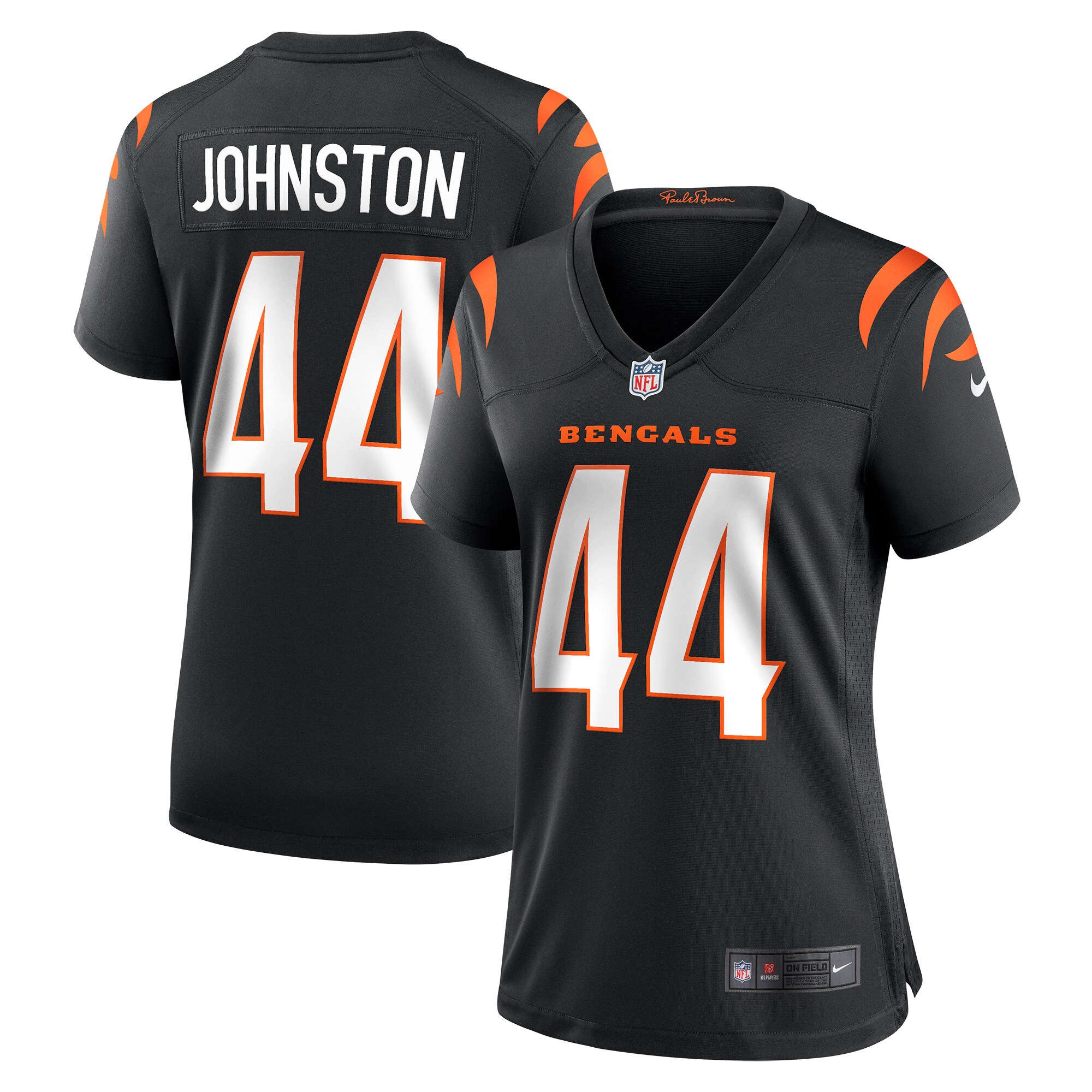 Clay Johnston Cincinnati Bengals  Women's Game Jersey - Black