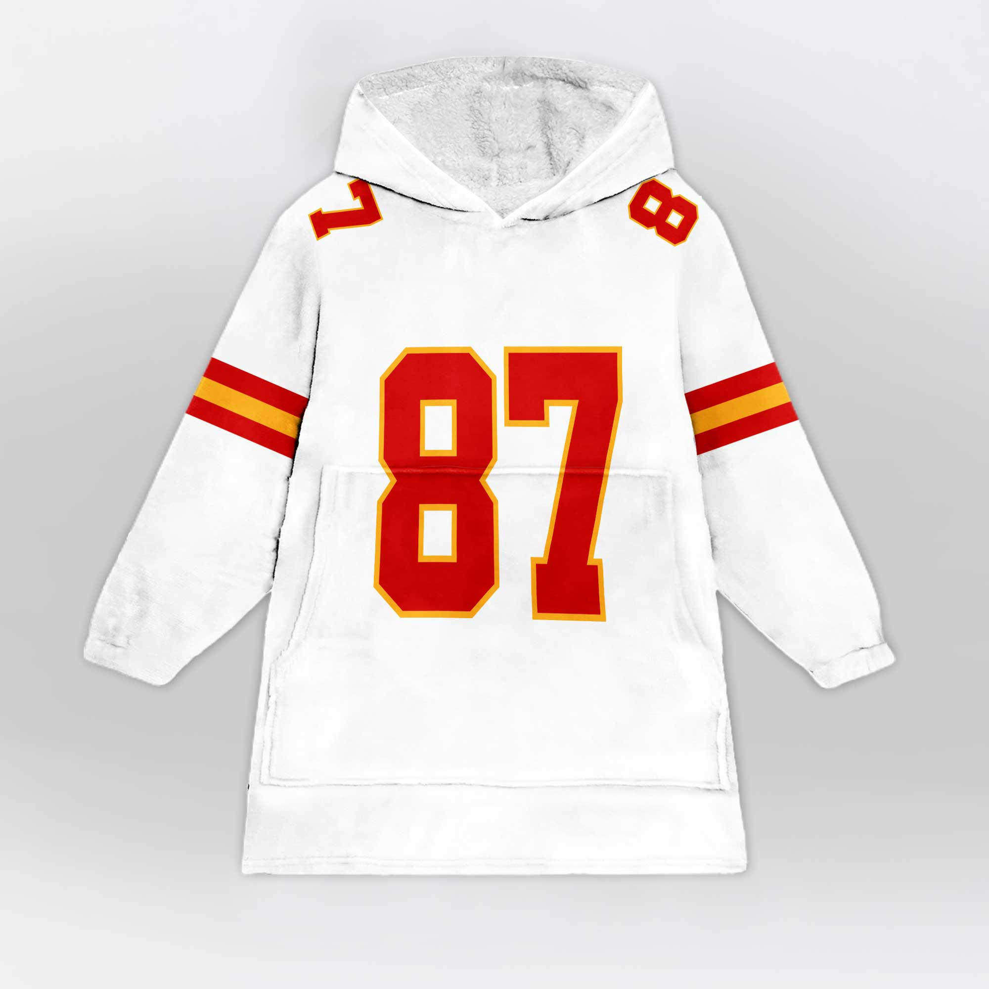 Adult T.K 87 Kansas City Football Unisex Blanket Hoodie