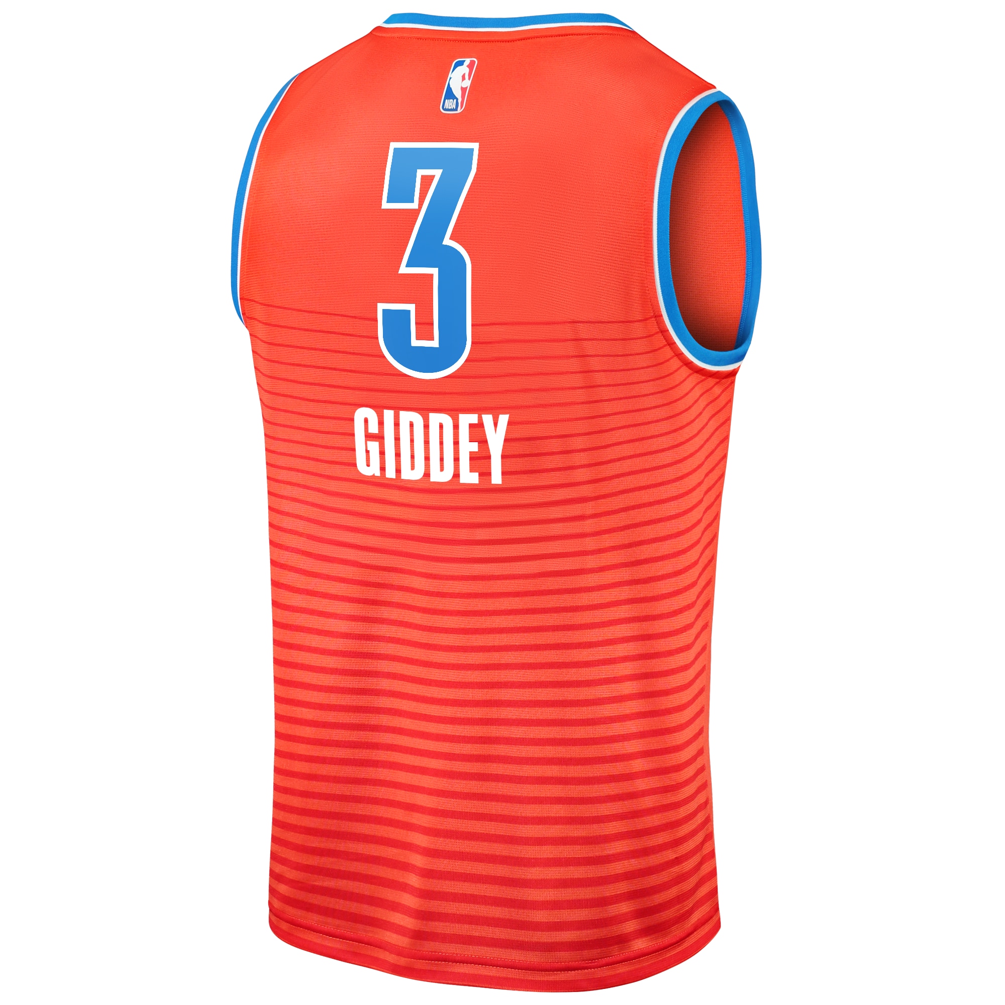 Josh Giddey Oklahoma City Thunder  Fast Break Replica Player Jersey - Statement Edition - Orange