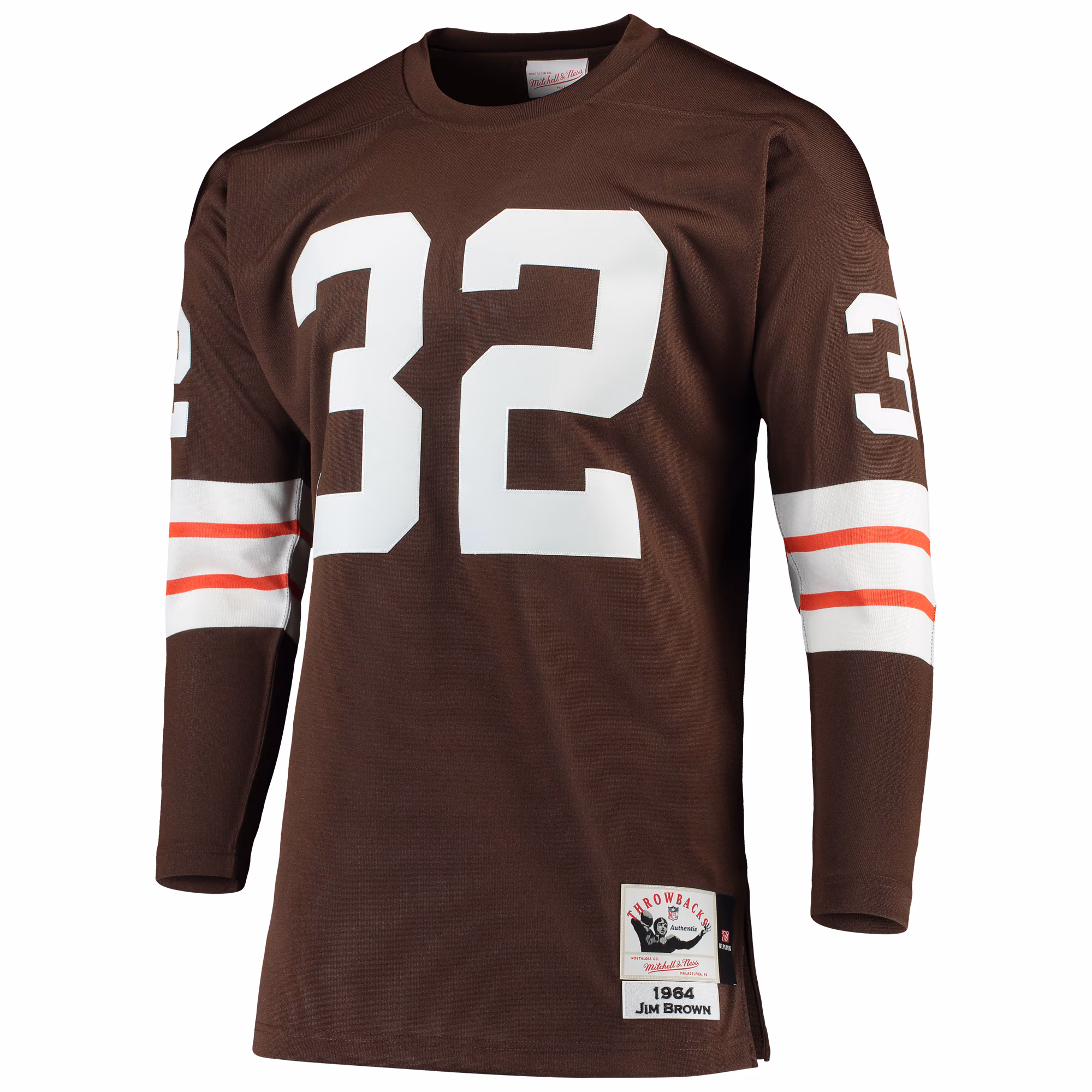 Jim Brown Cleveland Browns 1964 Authentic Throwback Retired Player Jersey - Brown