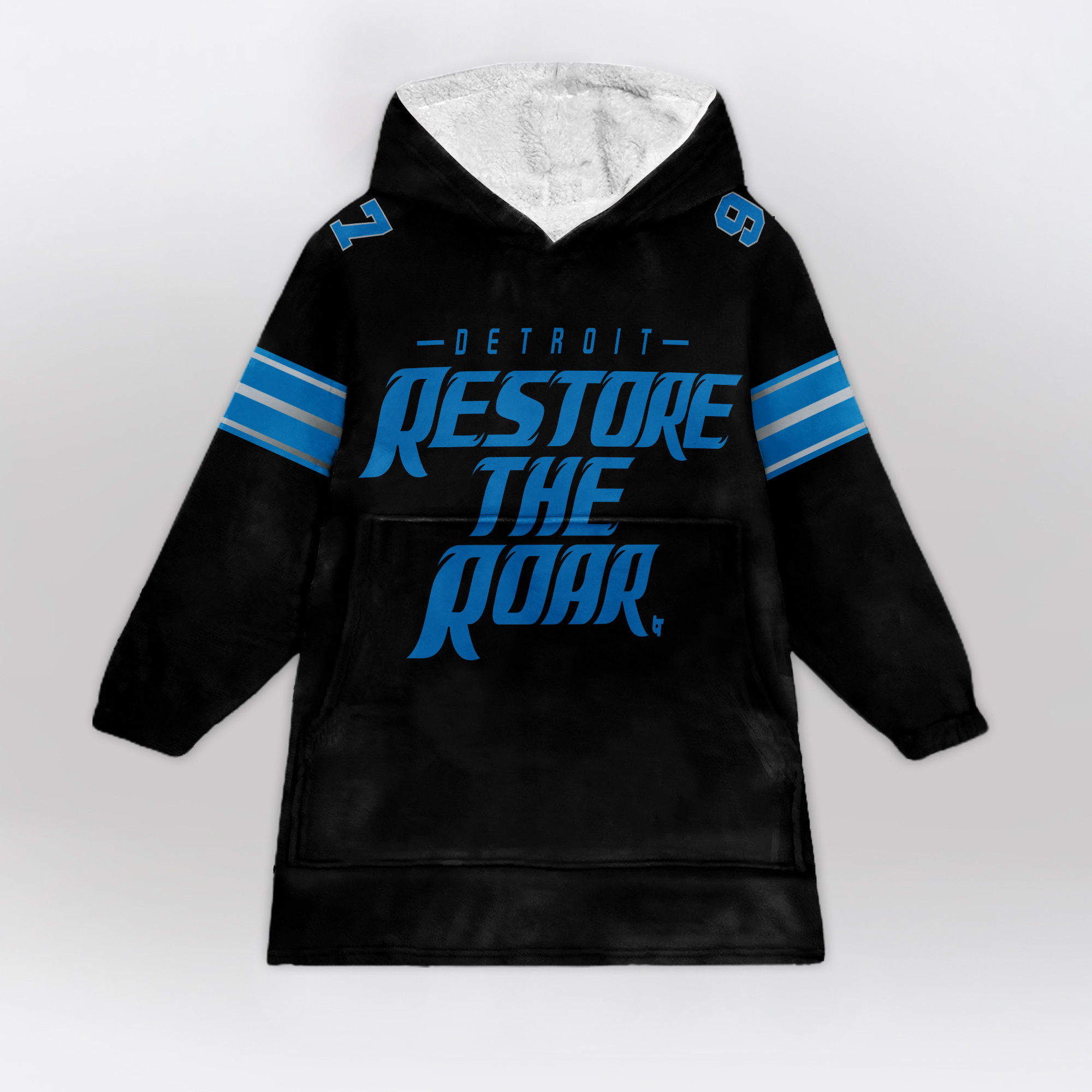 Adult 97 Detroit Lions Football Unisex Blanket Hoodie
