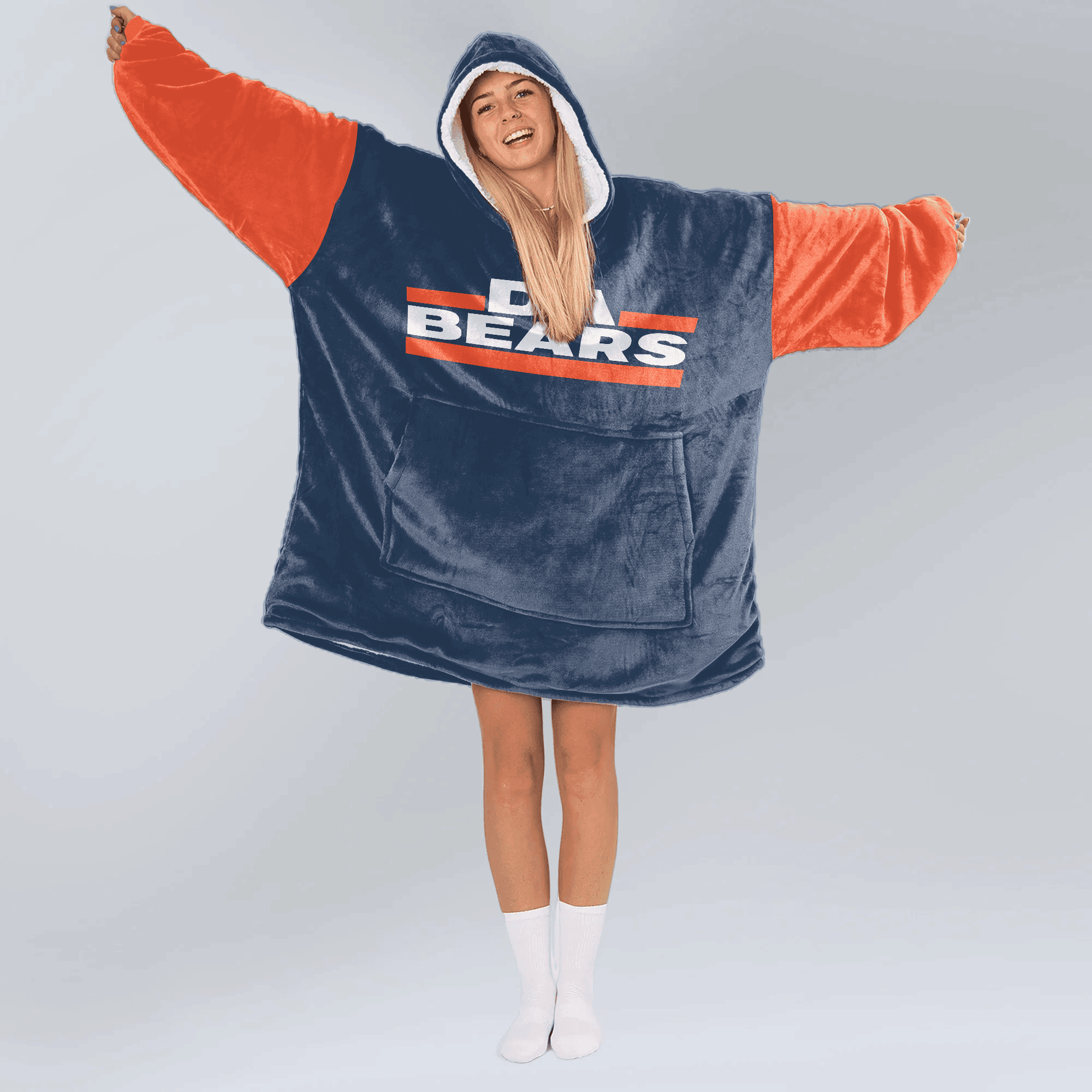 Da Bears Chicago Blanket Hoodie
