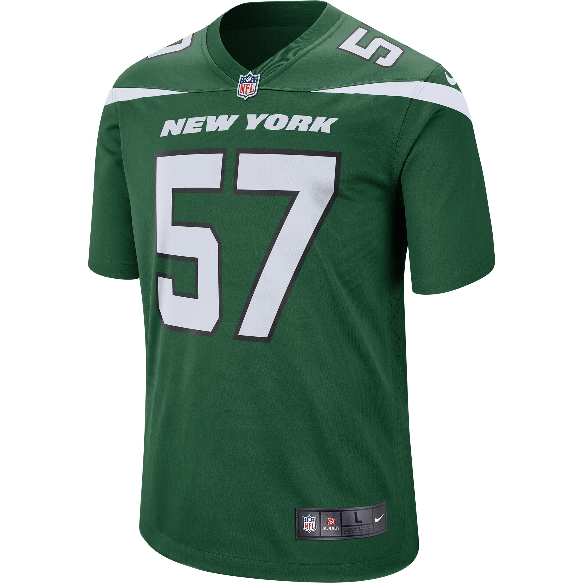 C.J. Mosley New York Jets Game Jersey - Gotham Green