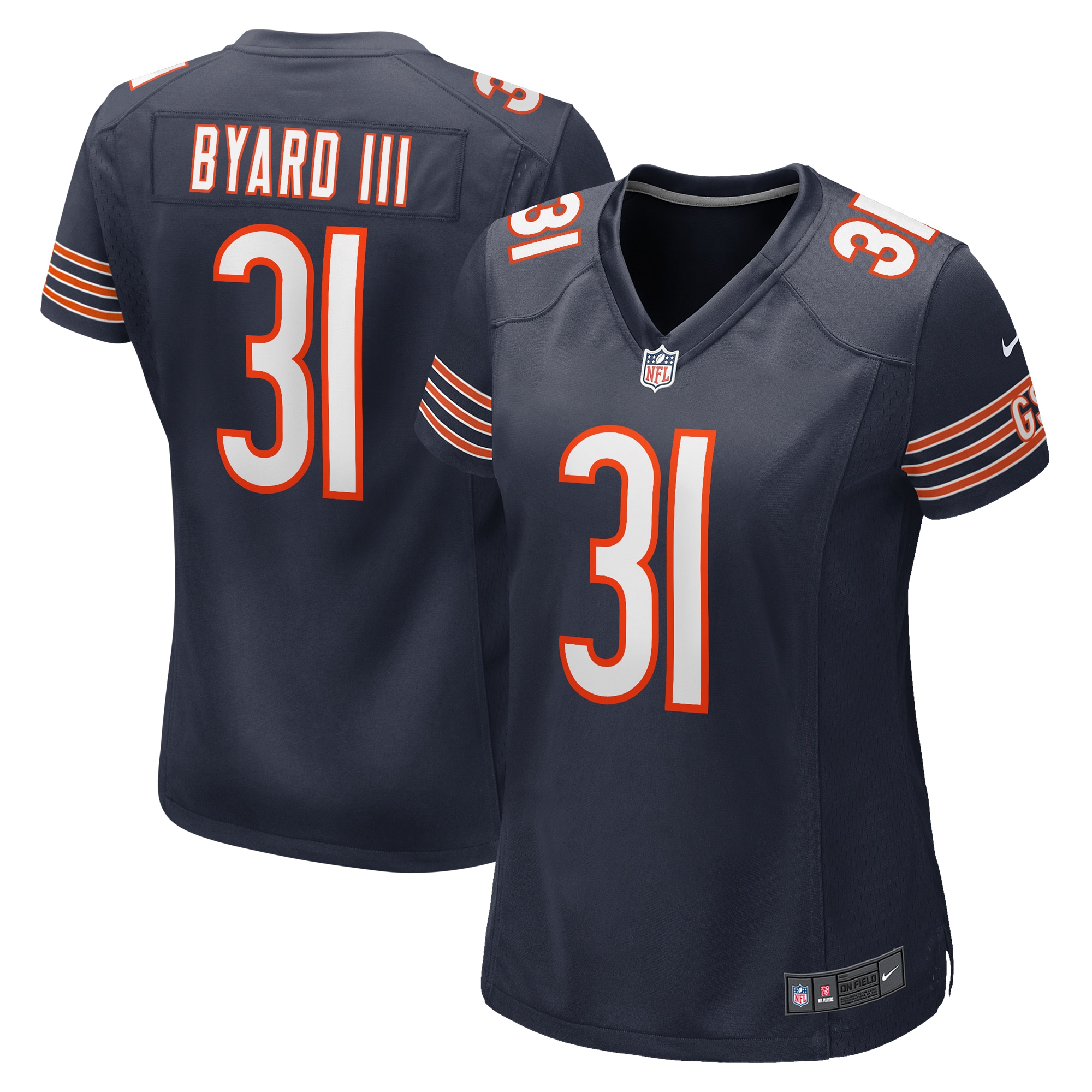 Kevin Byard III Chicago Bears Women's  Game Jersey -  Navy