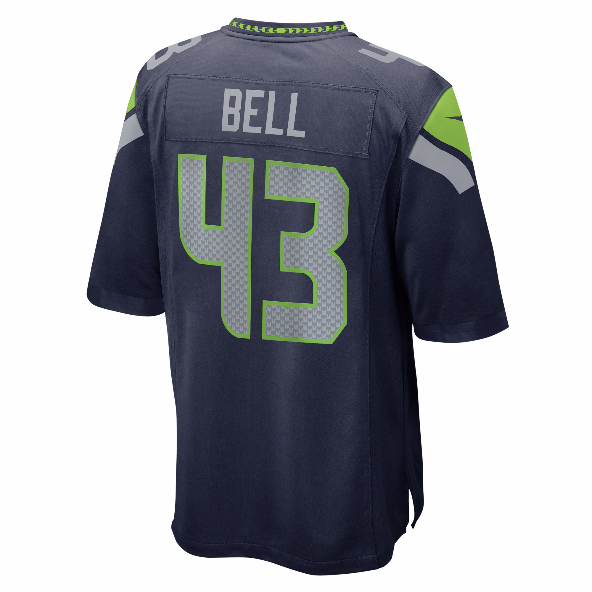 Levi Bell Seattle Seahawks Team Game Jersey - College Navy