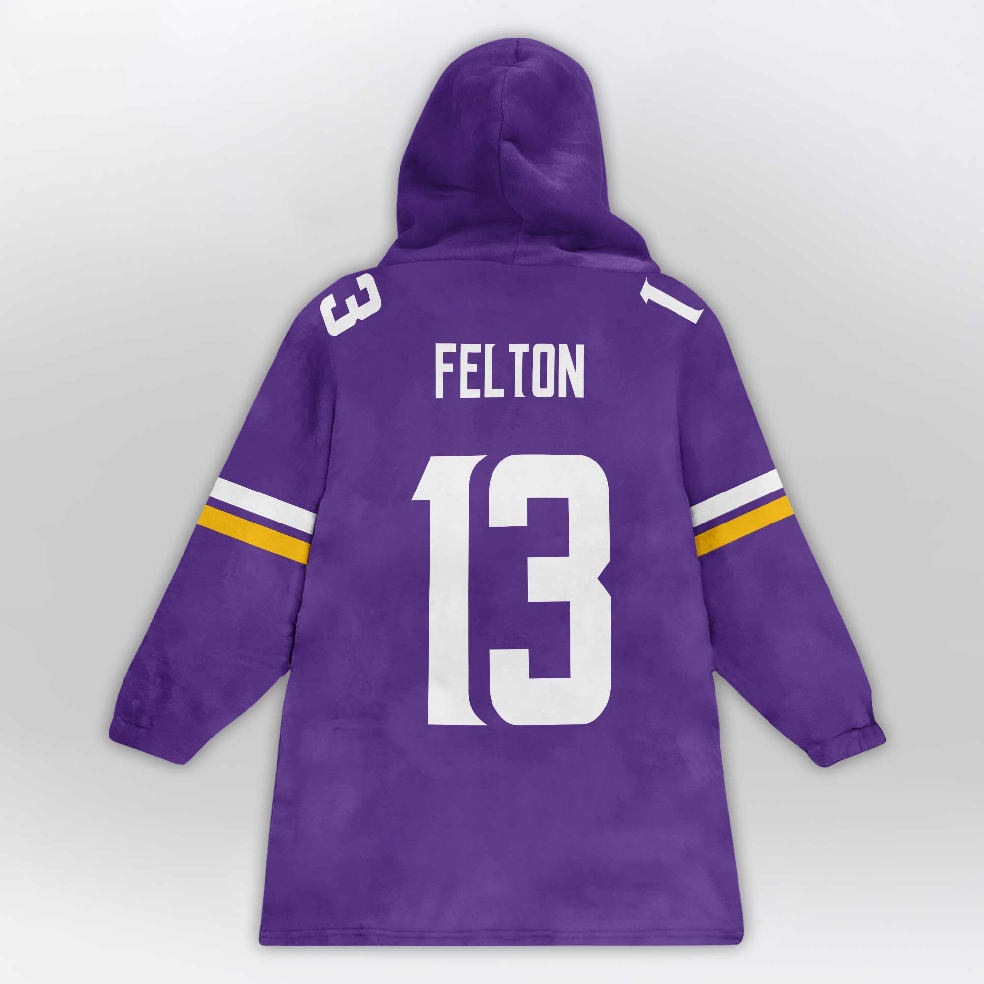 Kid 13 Minnesota Football Unisex Blanket Hoodie