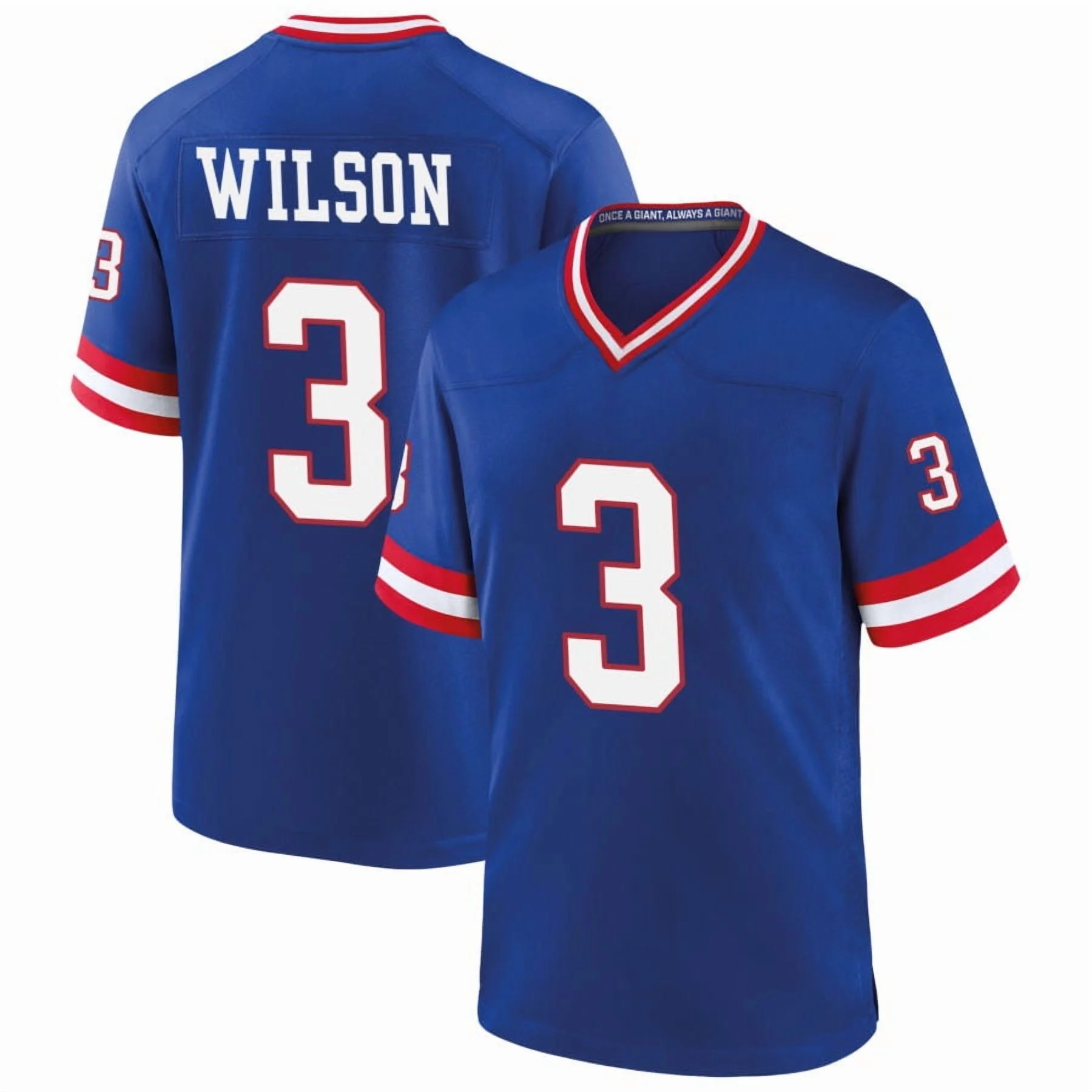 Men's New York Giants #3 Russell Wilson Royal Alternate 2025 NFL  Game Jersey