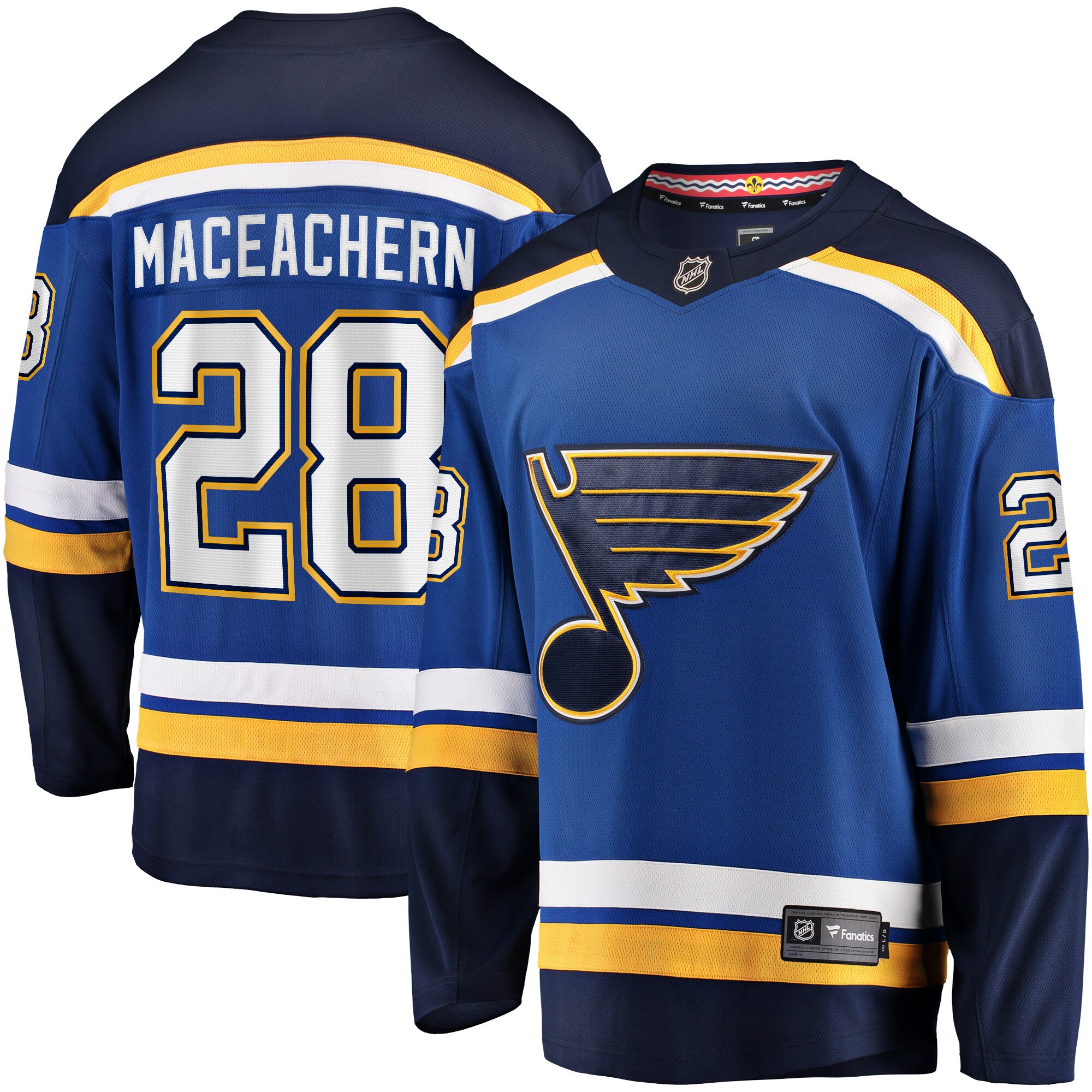 Mackenzie MacEachern St.Louis Blues Home Breakaway Player Jersey - Blue