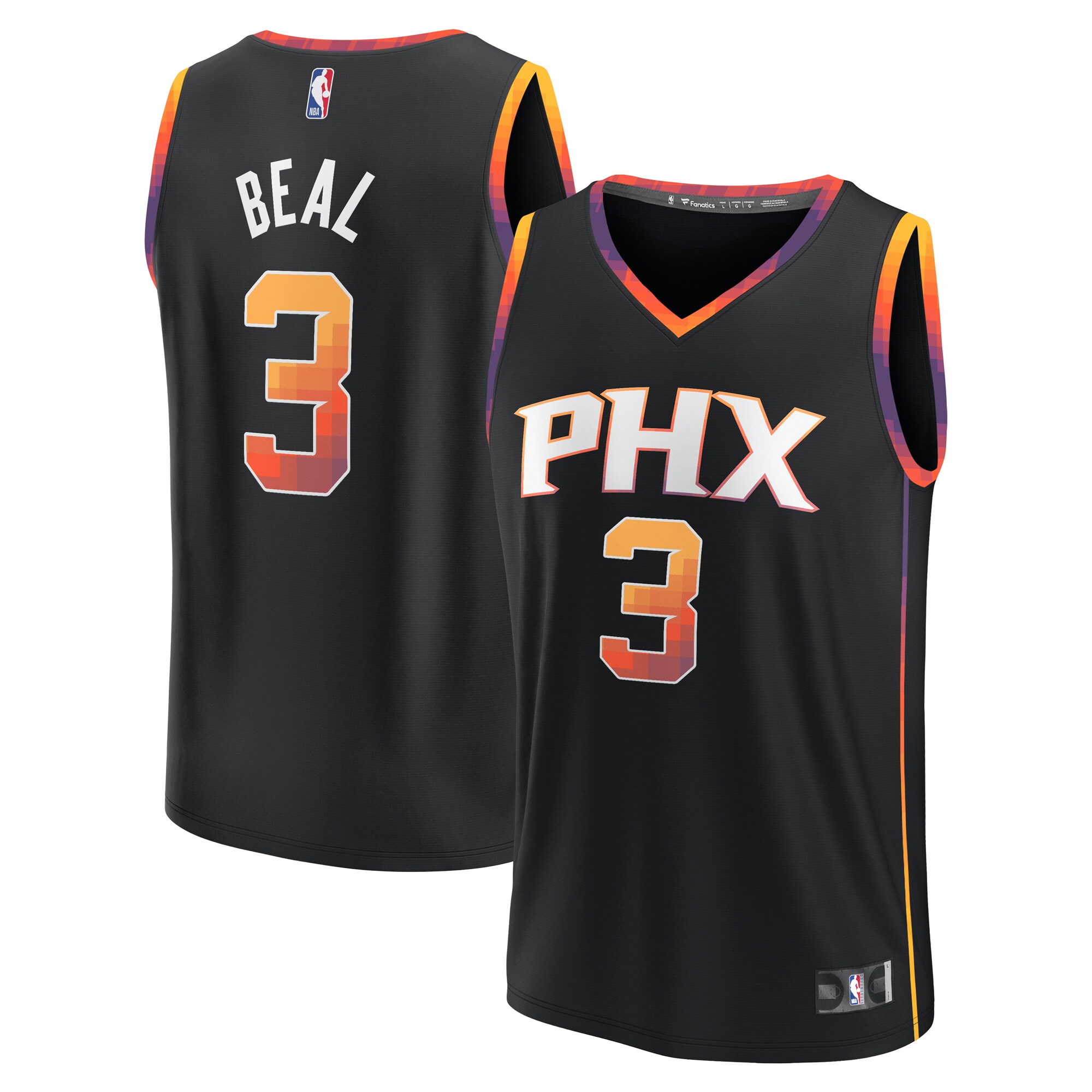 Bradley Beal Phoenix Suns  Fast Break Player Jersey - Statement Edition - Black