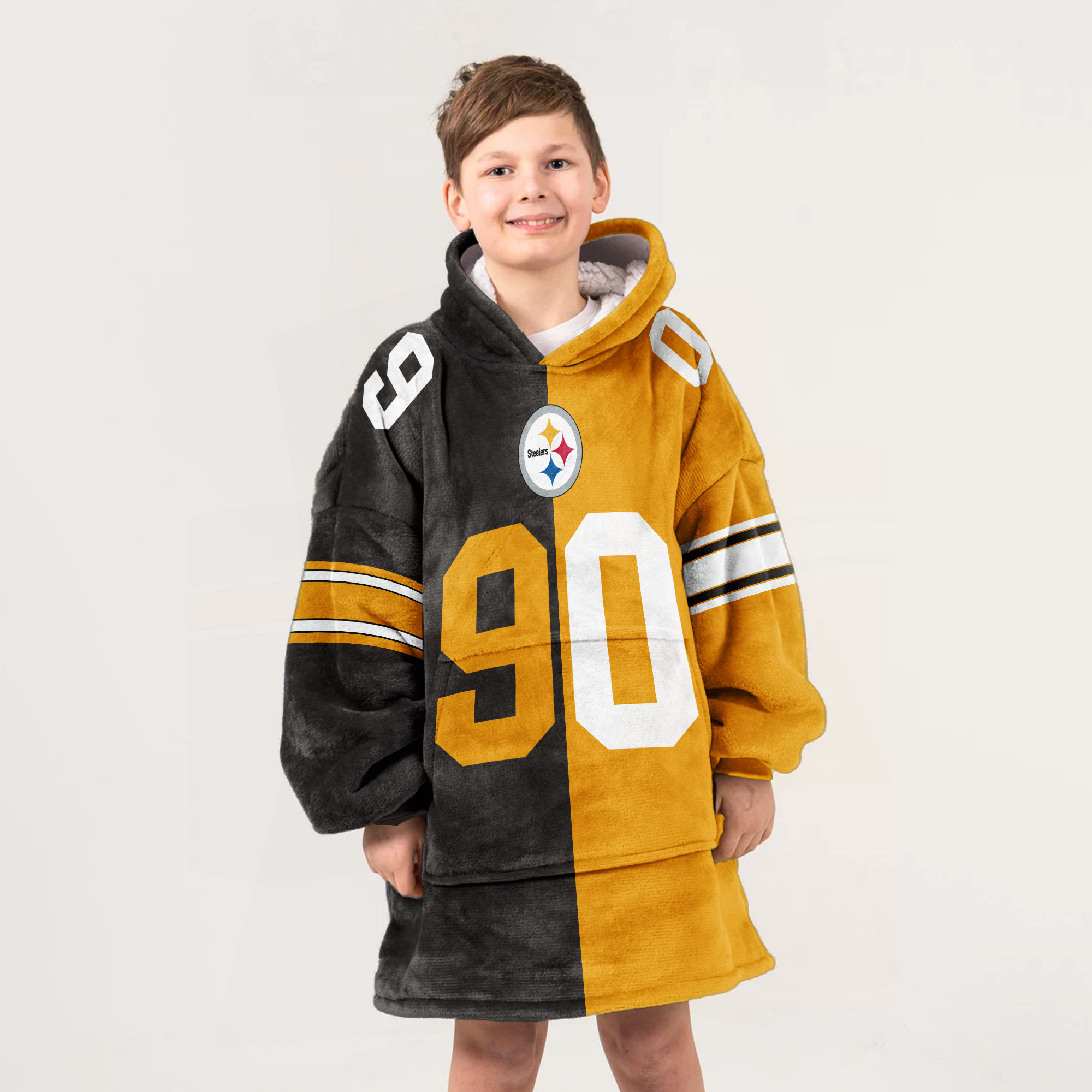 Adult T.J.W 90 Pittsburgh Football Unisex Blanket Hoodie