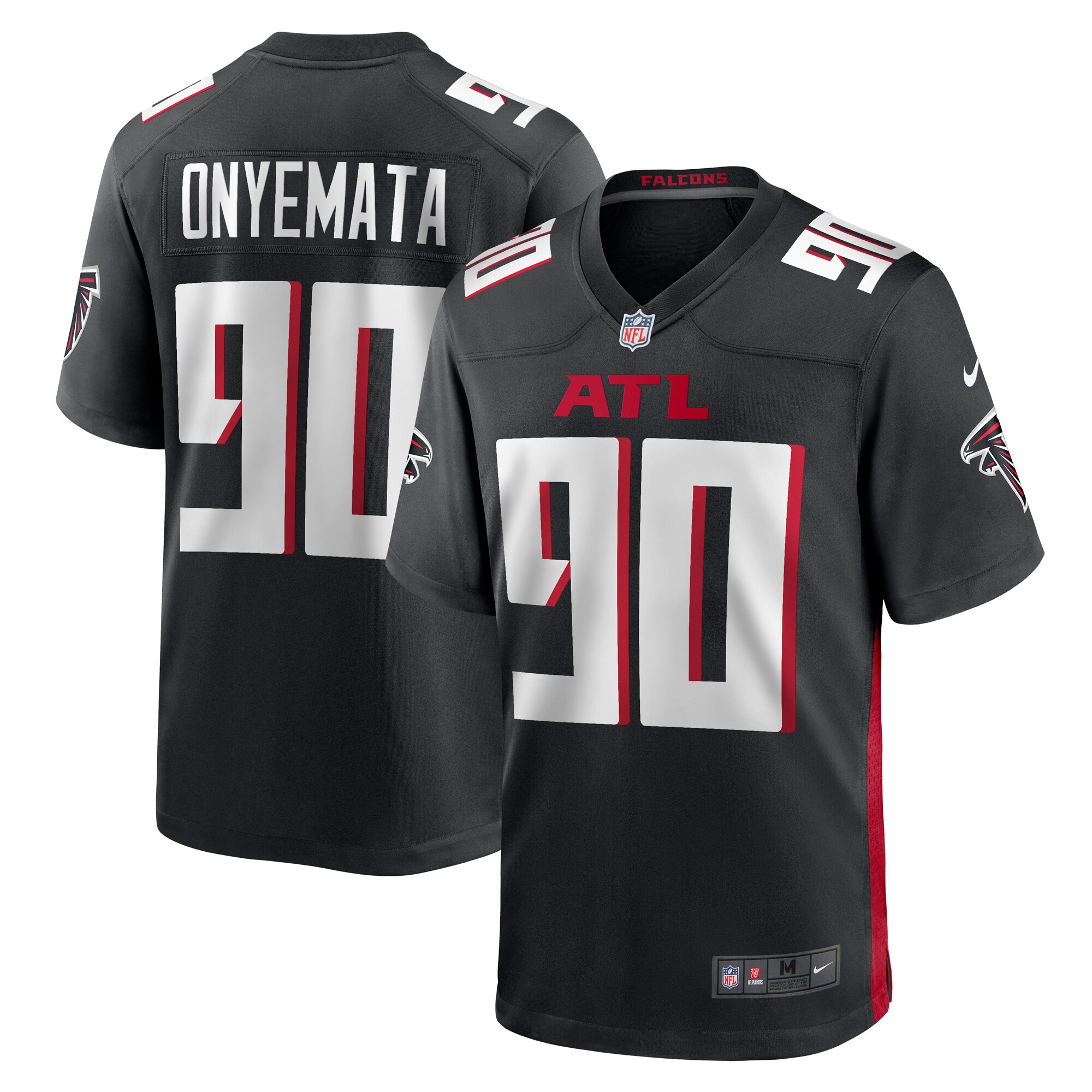 David Onyemata Atlanta Falcons Game Player Jersey - Black
