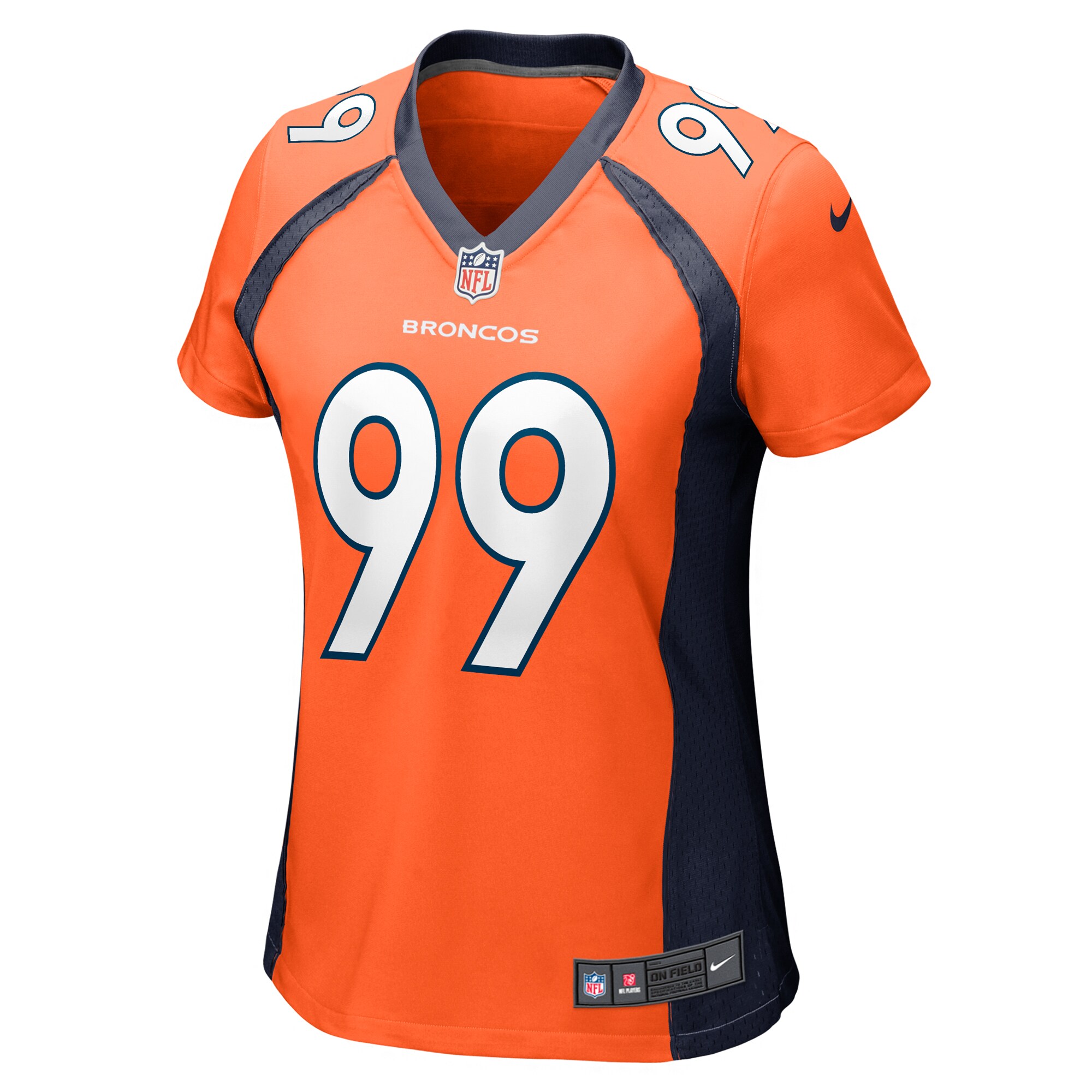 Zach Allen Denver Broncos Women's Game Player Jersey - Orange