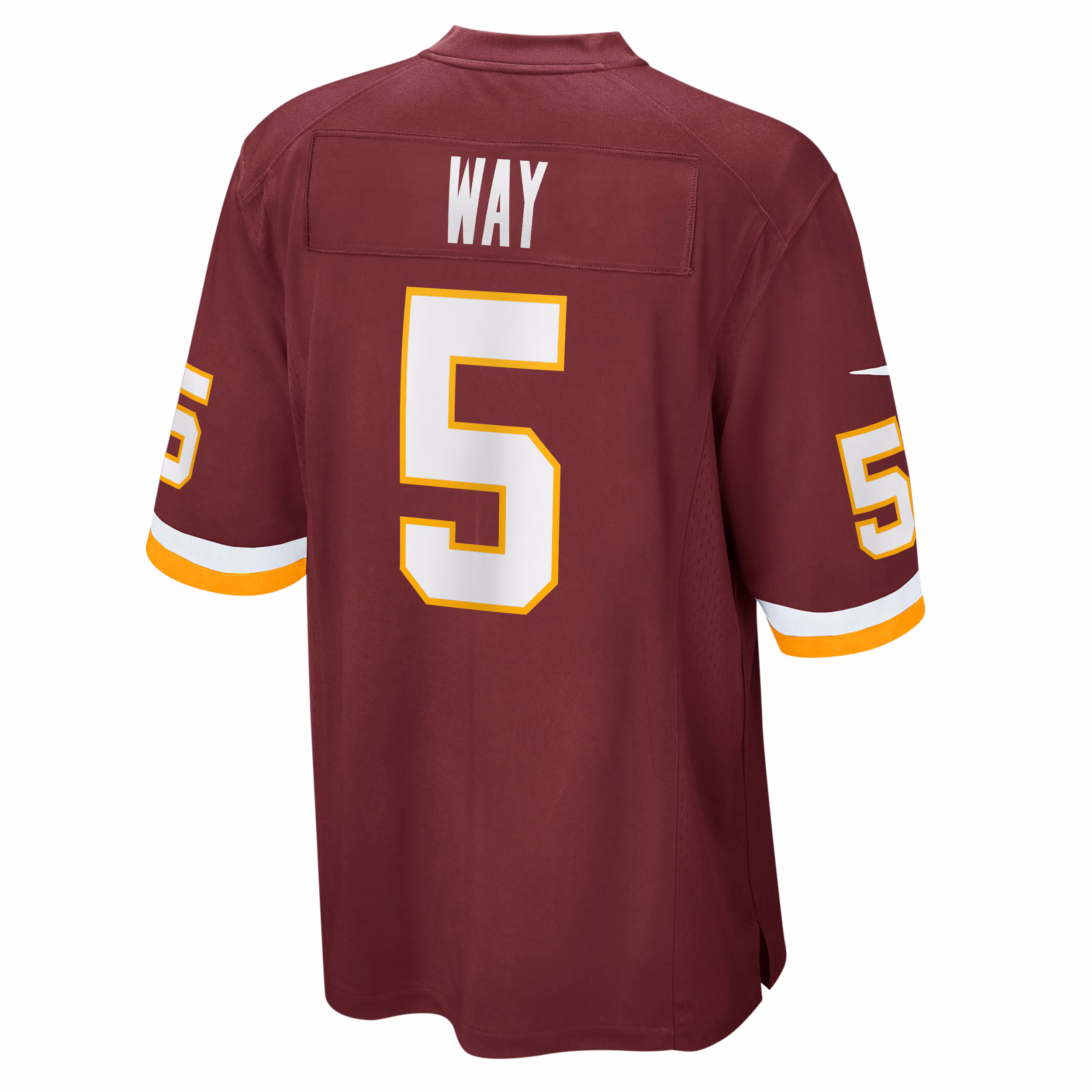 Tress Way Washington Football Team Game Player Jersey - Burgundy