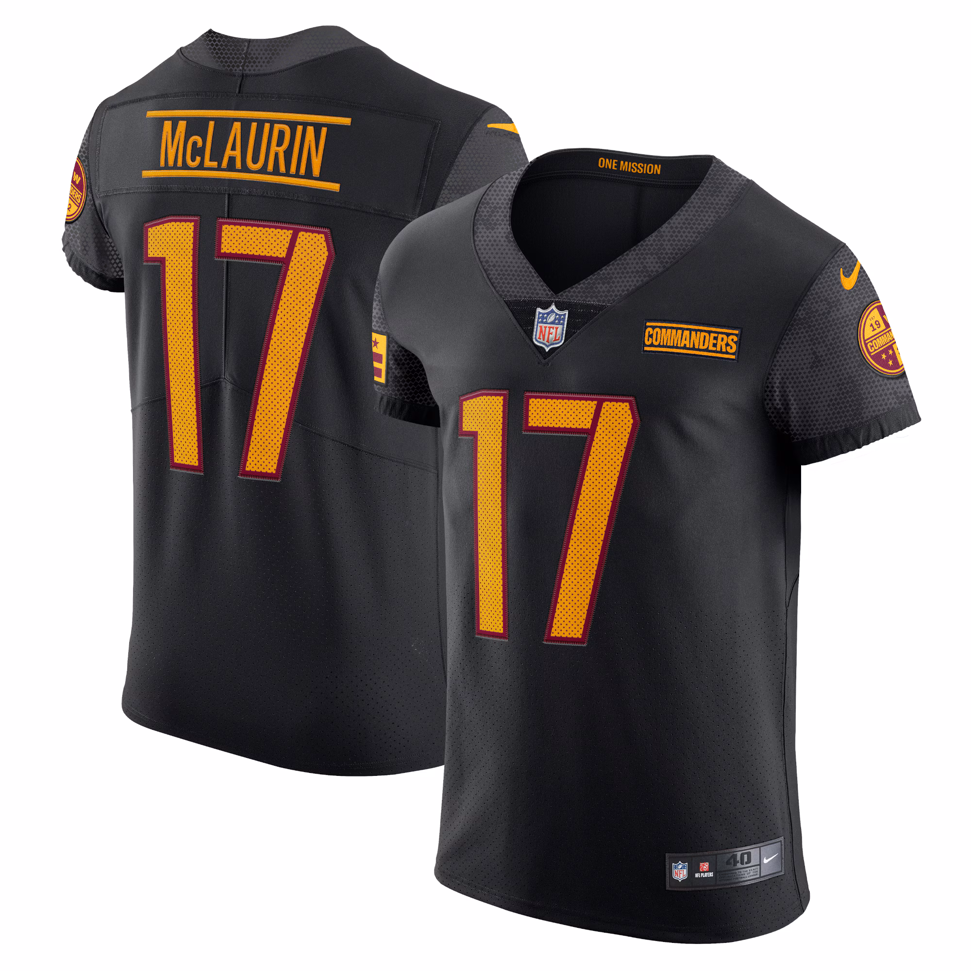 Terry McLaurin Washington Commanders Alternate Vapor Elite Jersey - Black