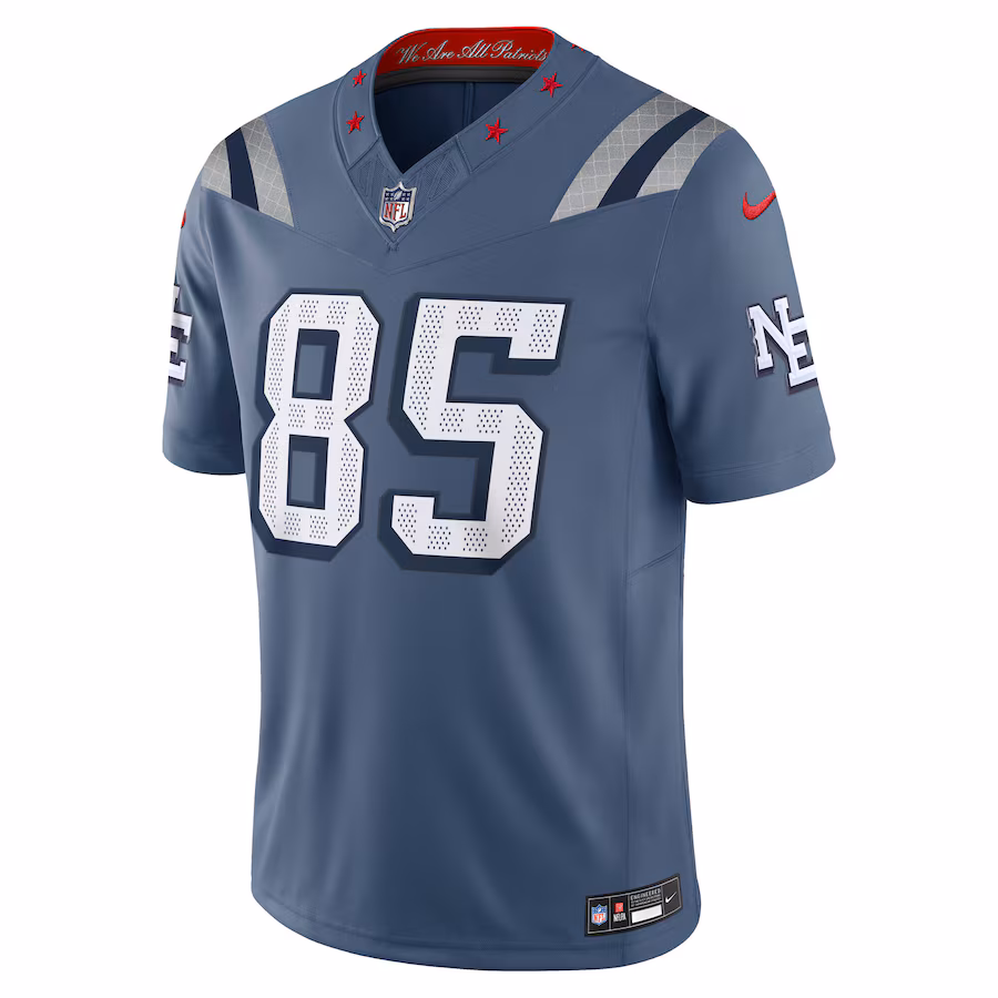 Hunter Henry #85 New England Patriots 2025 Rivalries Collection Limited Jersey - Storm Blue