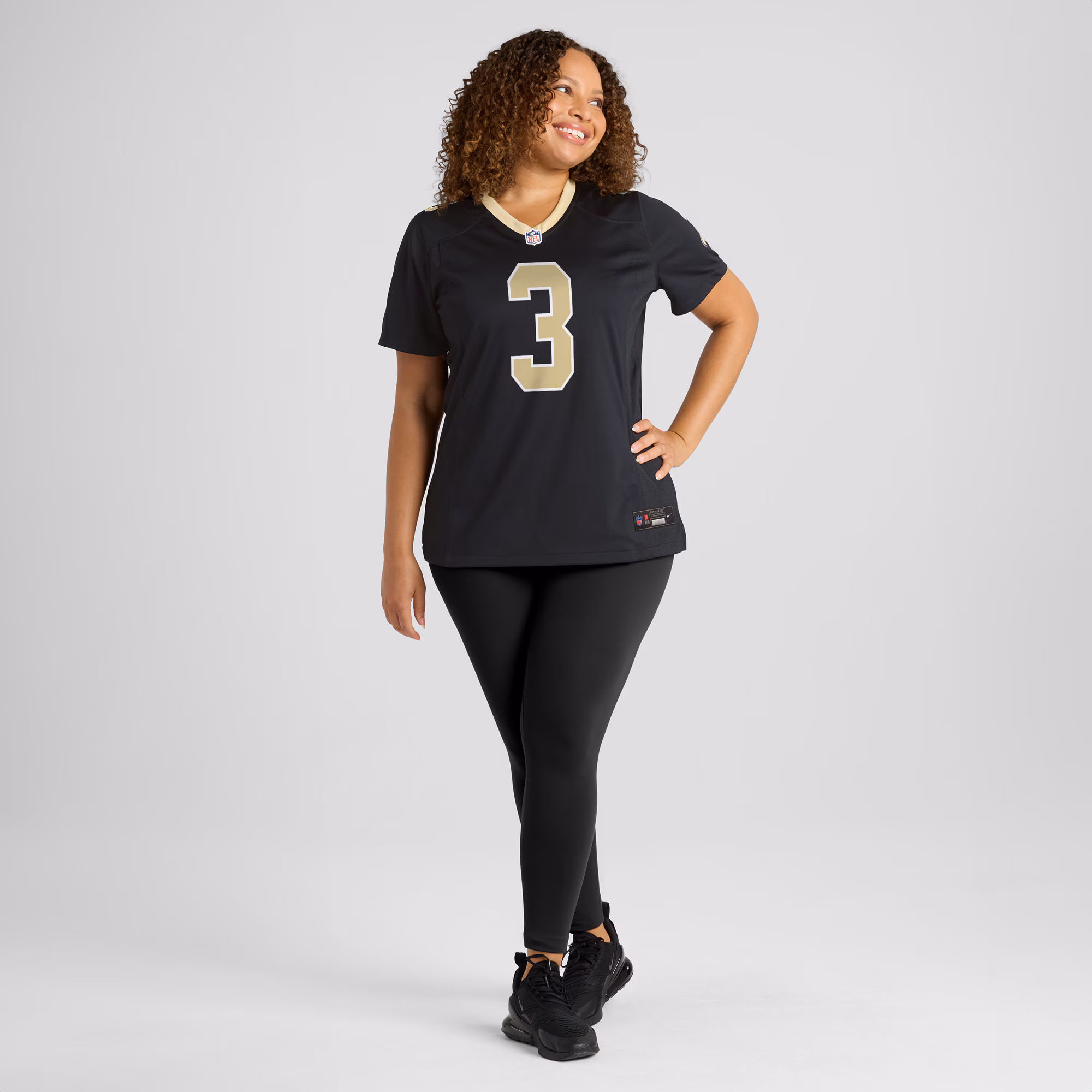 Jake Haener New Orleans Saints Women's Team Game Jersey -  Black