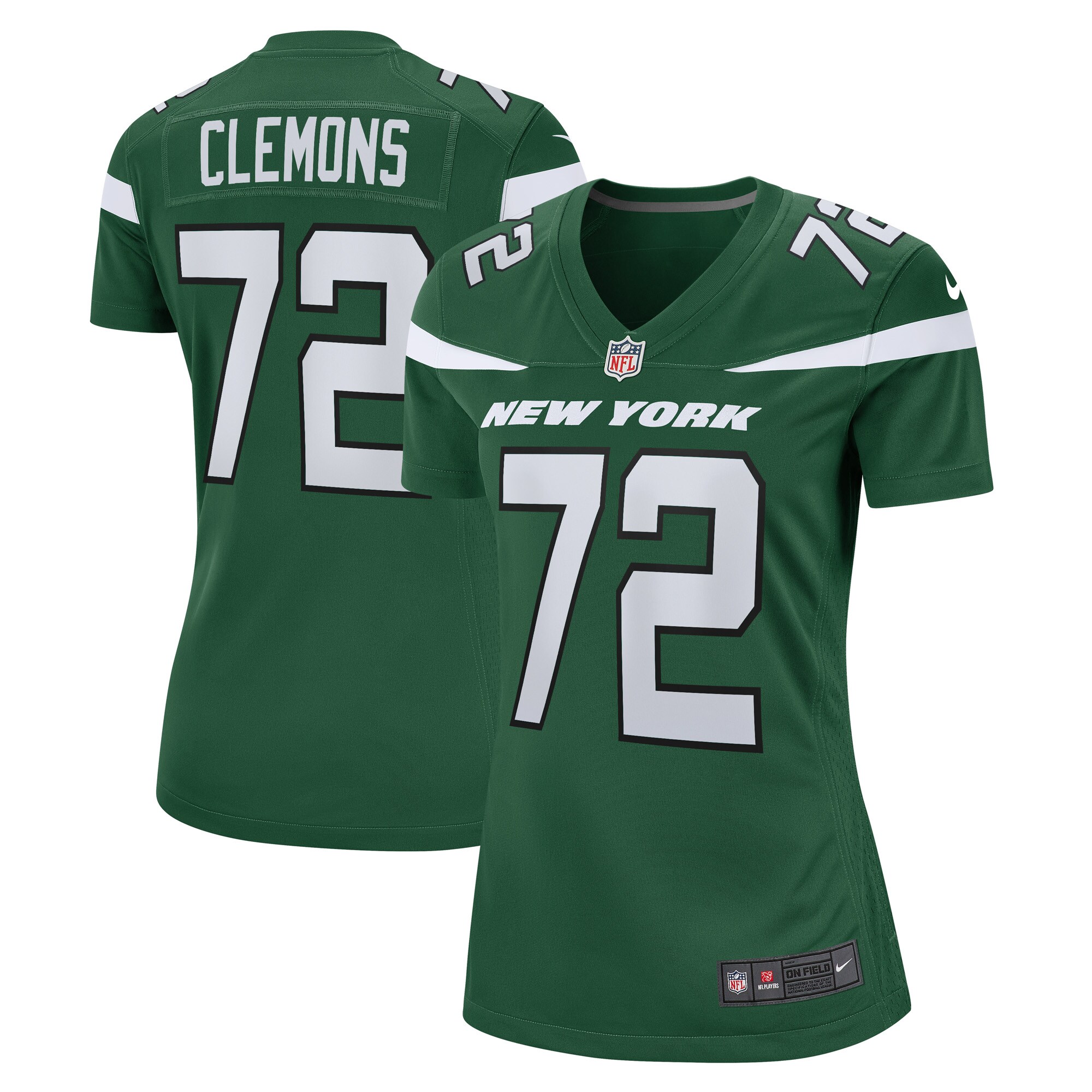Micheal Clemons New York Jets  Women's Game Player Jersey - Gotham Green