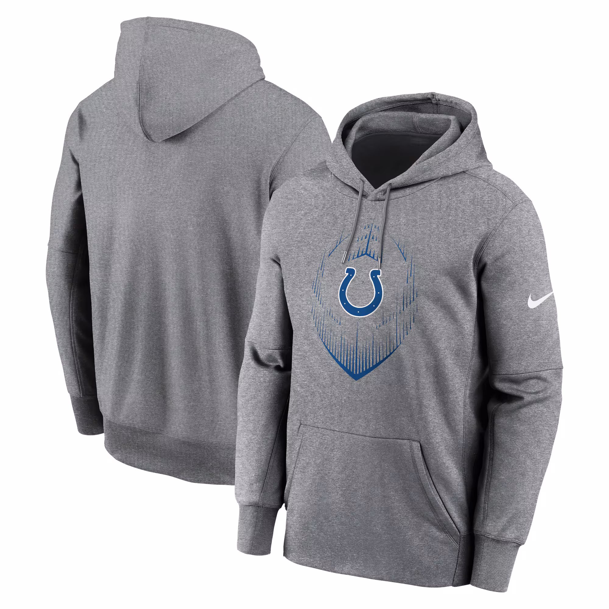 Indianapolis Colts Icon Performance Pullover Hoodie - Heather Gray