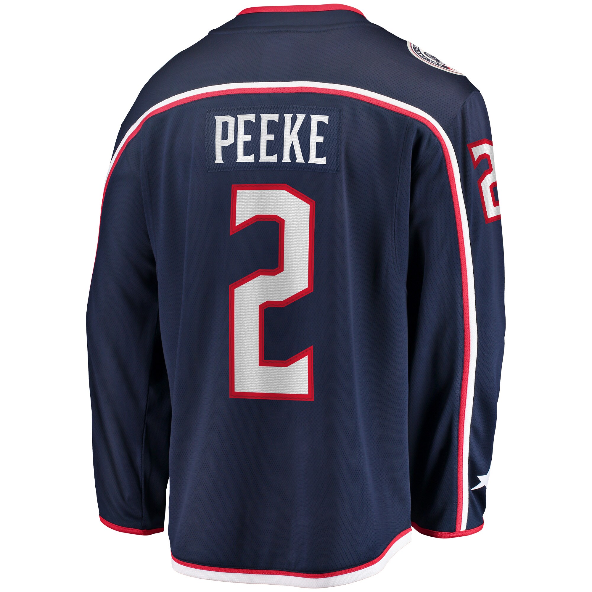 Andrew Peeke Columbus Blue Jackets Home Breakaway Player Jersey - Navy