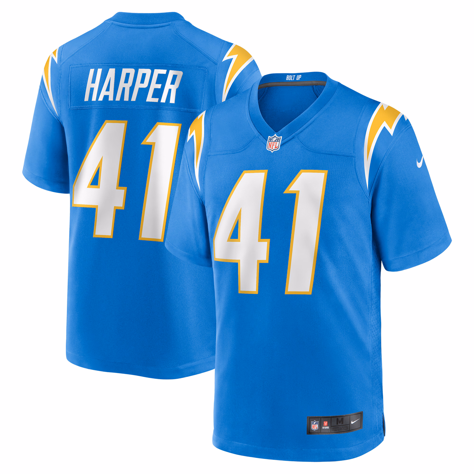Thomas Harper Los Angeles Chargers Team Game Jersey -  Powder Blue