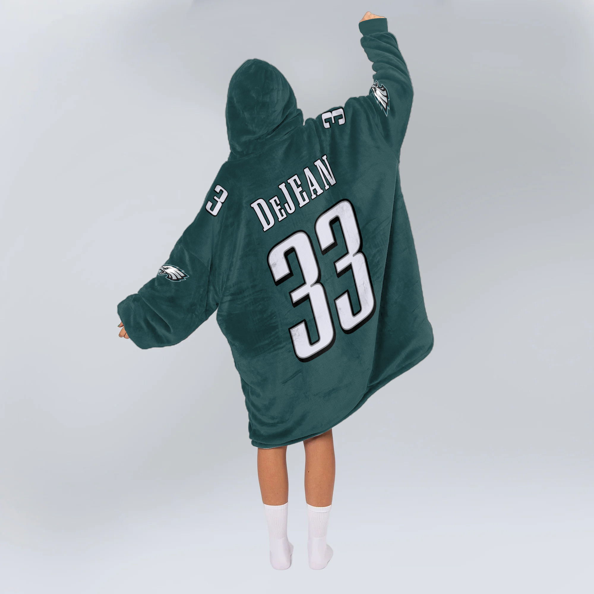 Adult 33 Philadelphia Football Unisex Blanket Hoodie