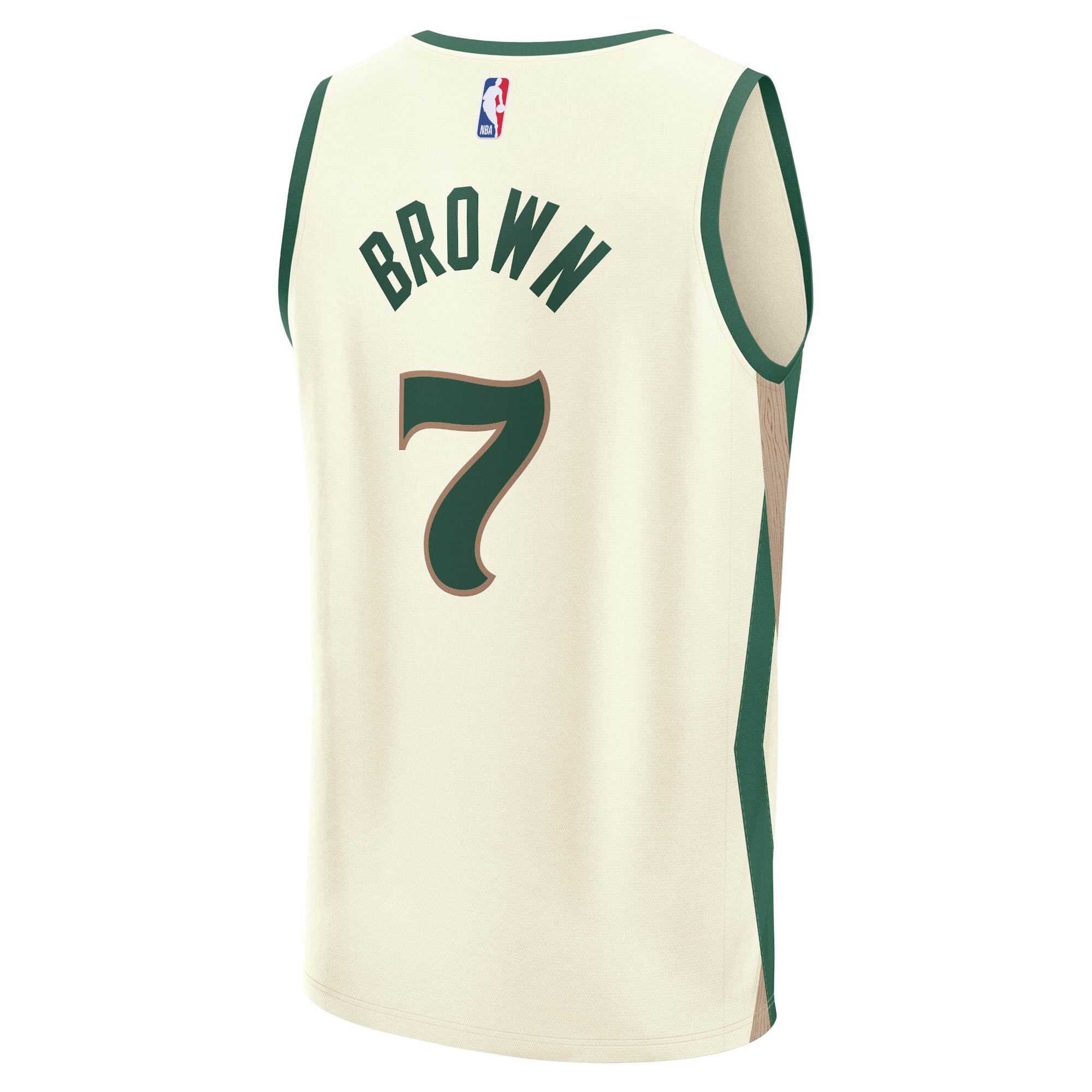 Unisex Boston Celtics Jaylen Brown  White 2023/24 Fast Break Jersey - City Edition