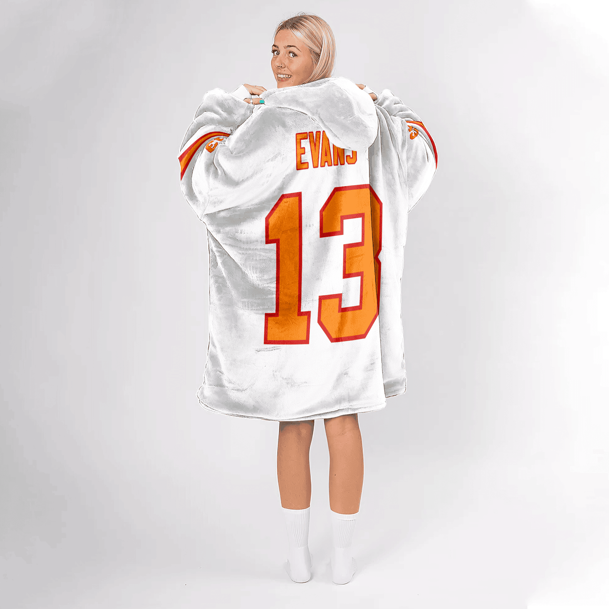 Adult Captain 13 Tampa Bay Football Unisex Blanket Hoodie