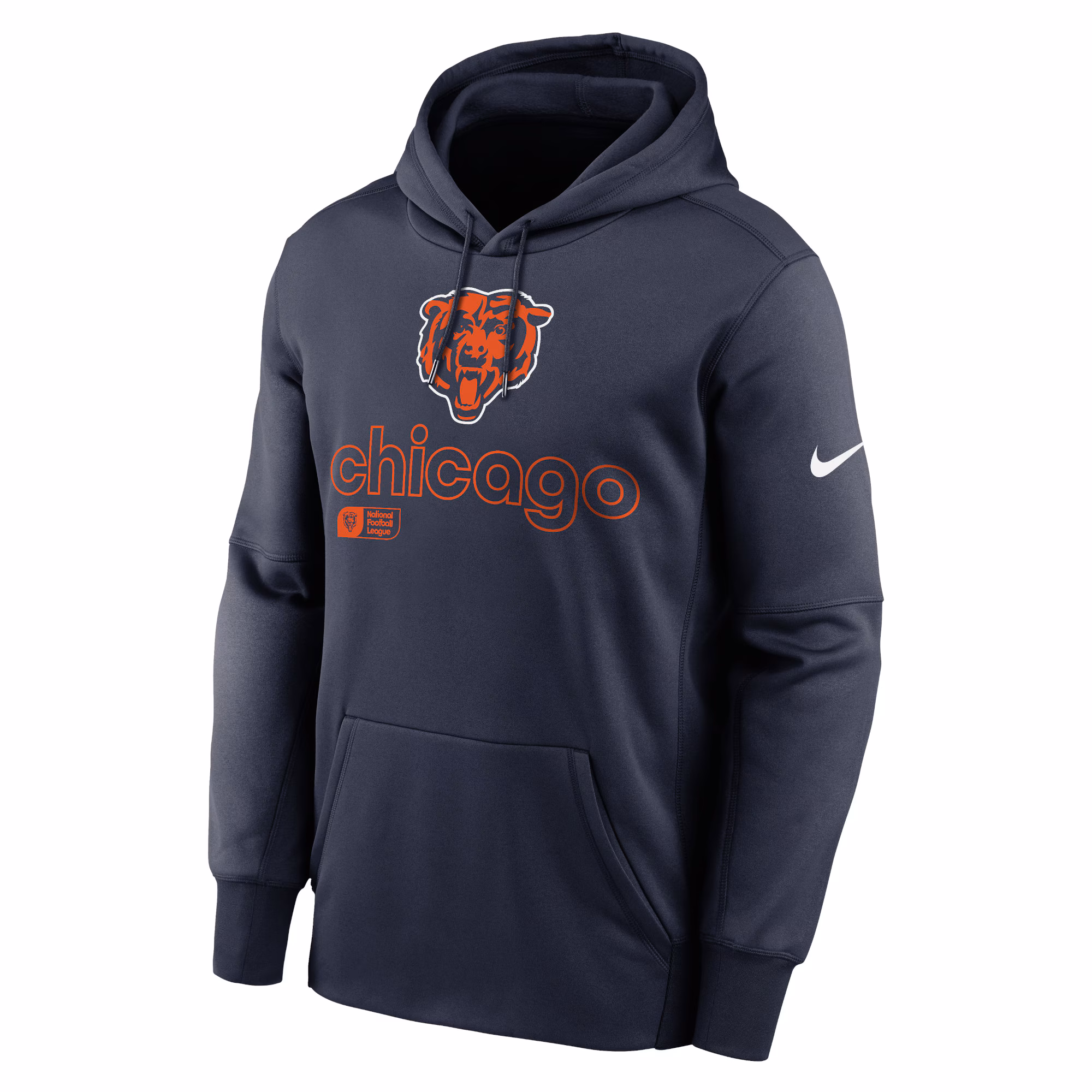 Chicago Bears Performance Pullover Hoodie - Navy
