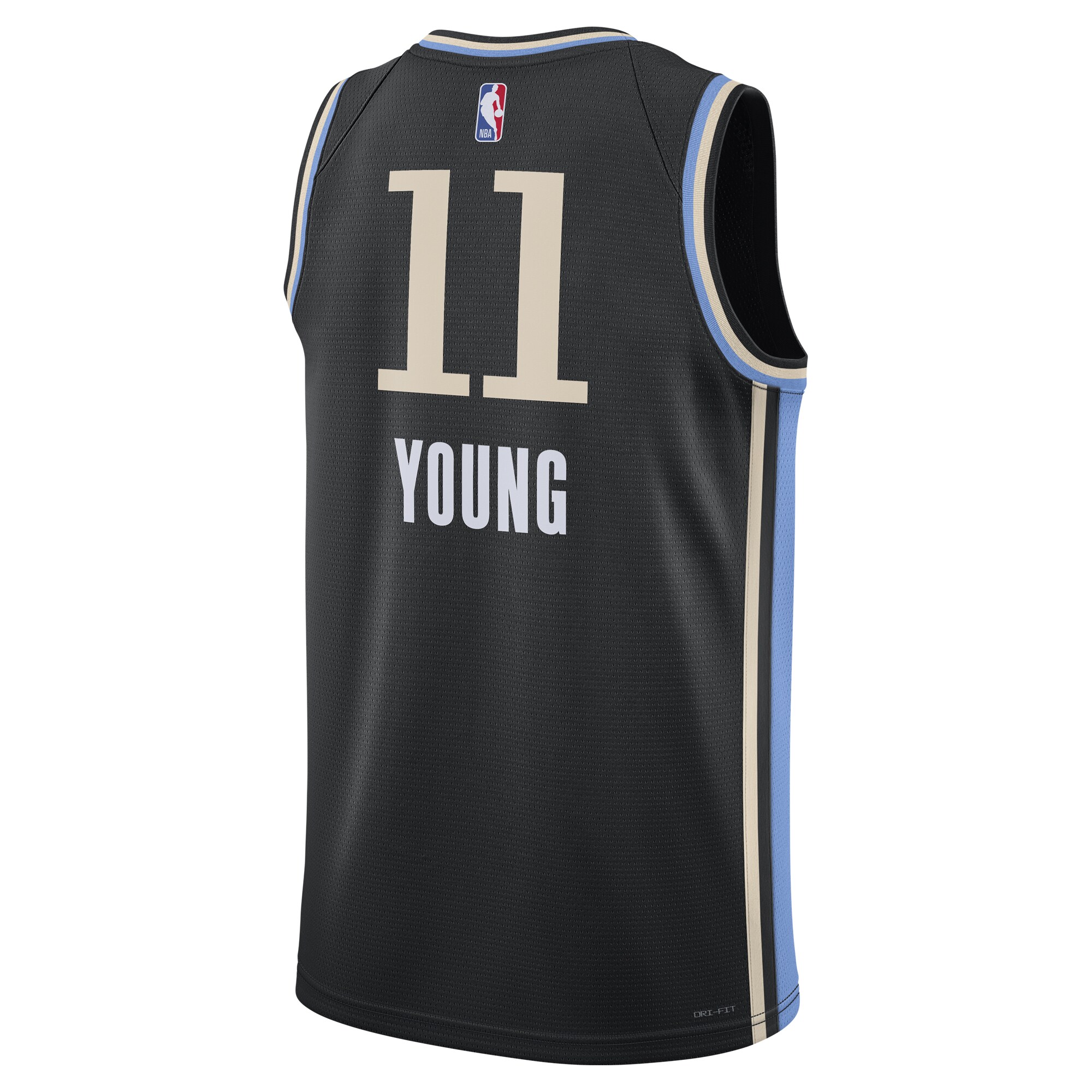 Unisex Atlanta Hawks Trae Young  Black 2023/24 Swingman Jersey - City Edition