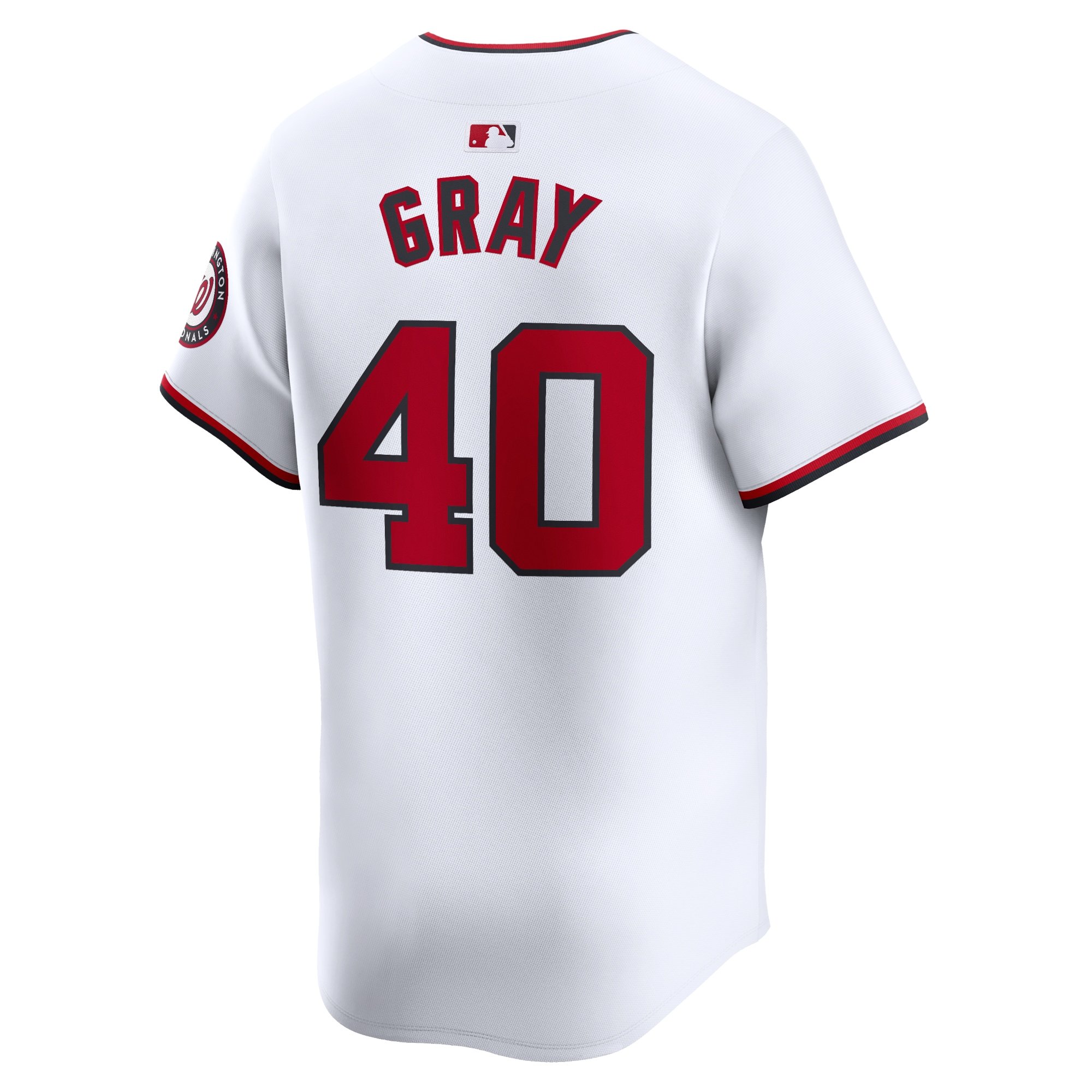 Men's Washington Nationals Josiah Gray  White Home Limited Player Jersey