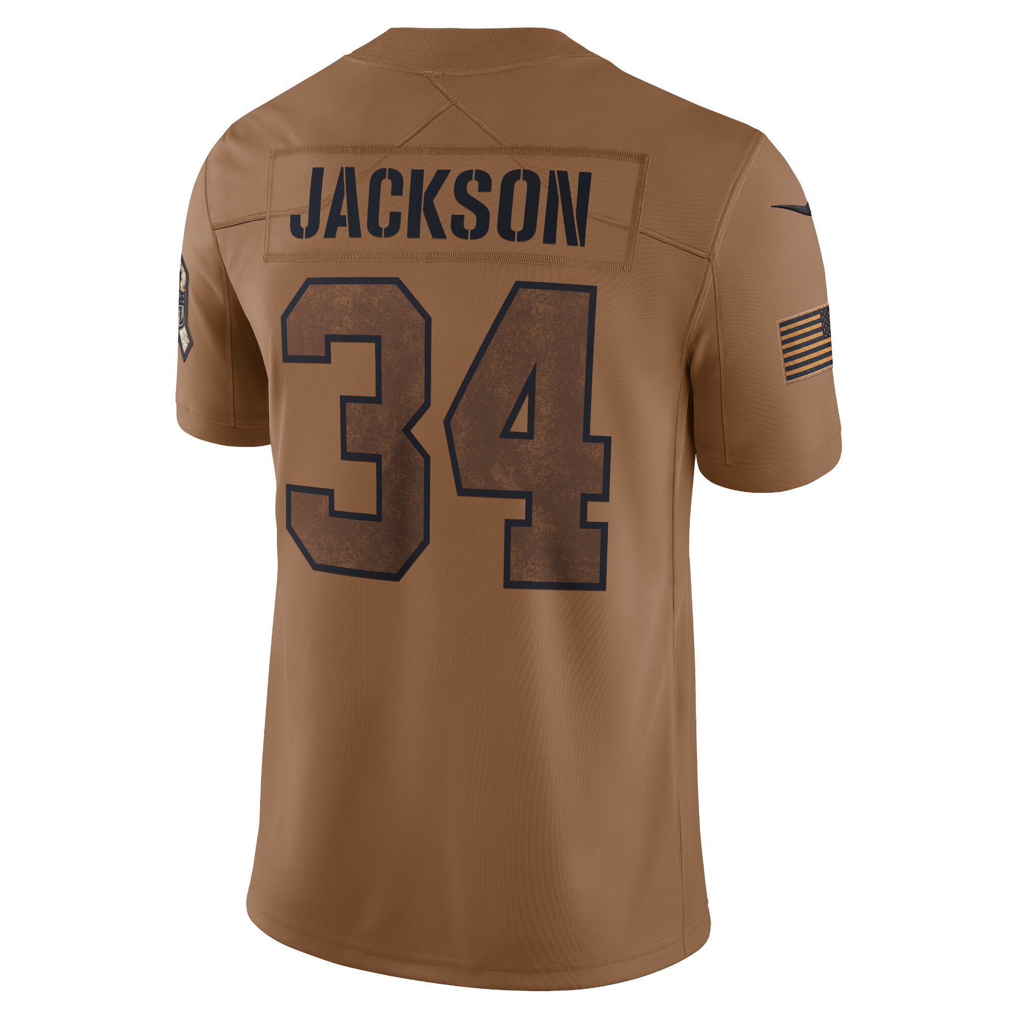 Bo Jackson Las Vegas Raiders  2023 Salute To Service Retired Player Limited Jersey - Brown