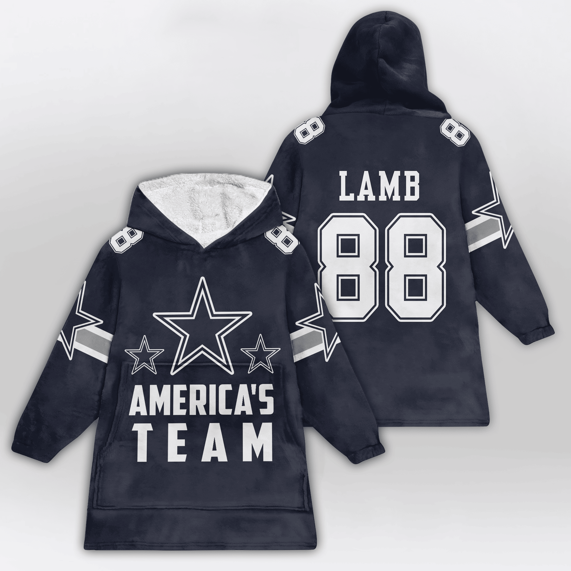 Dallas Football Unisex Blanket Hoodie
