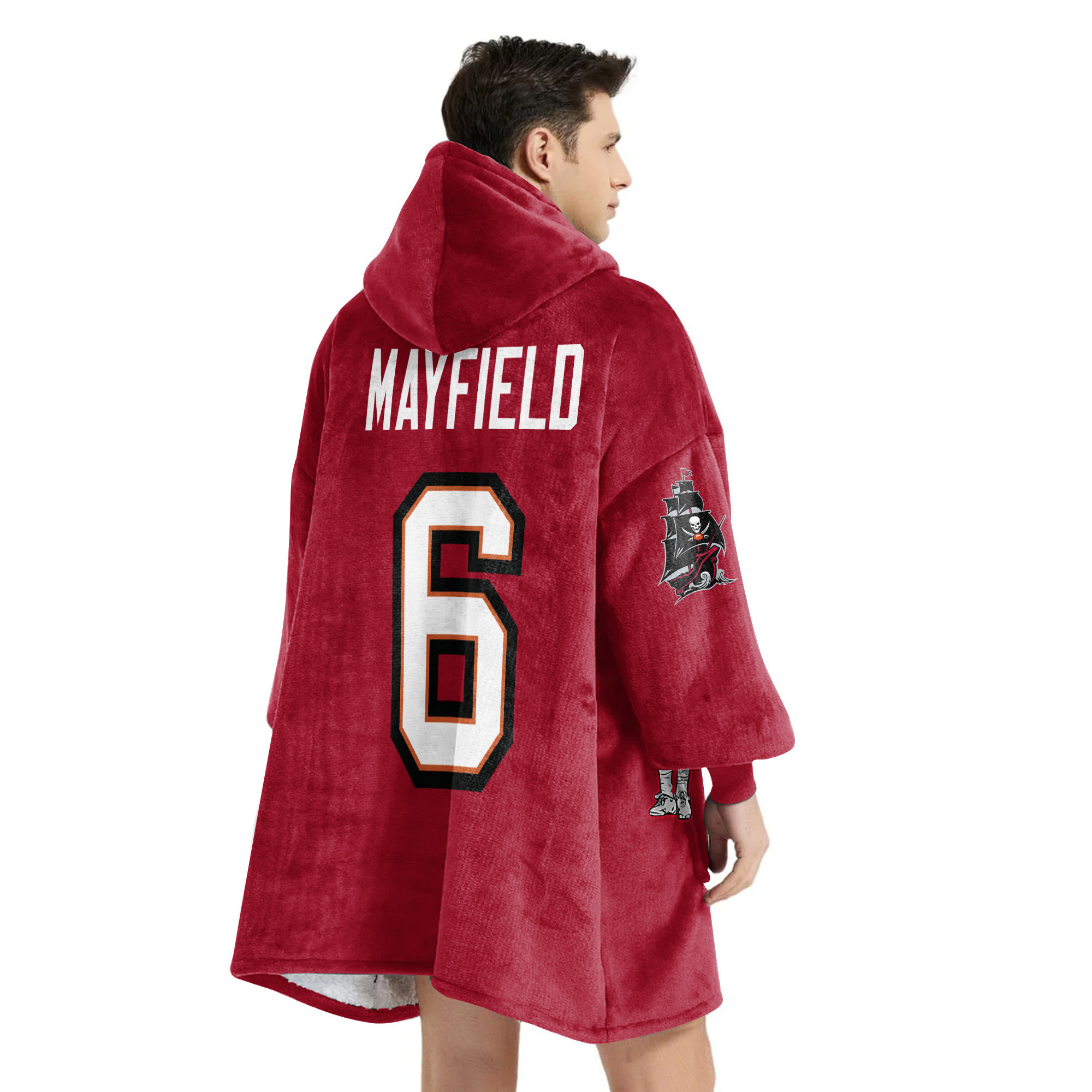 Adult B.M 6 Tampa Bay Football Unisex Blanket Hoodie