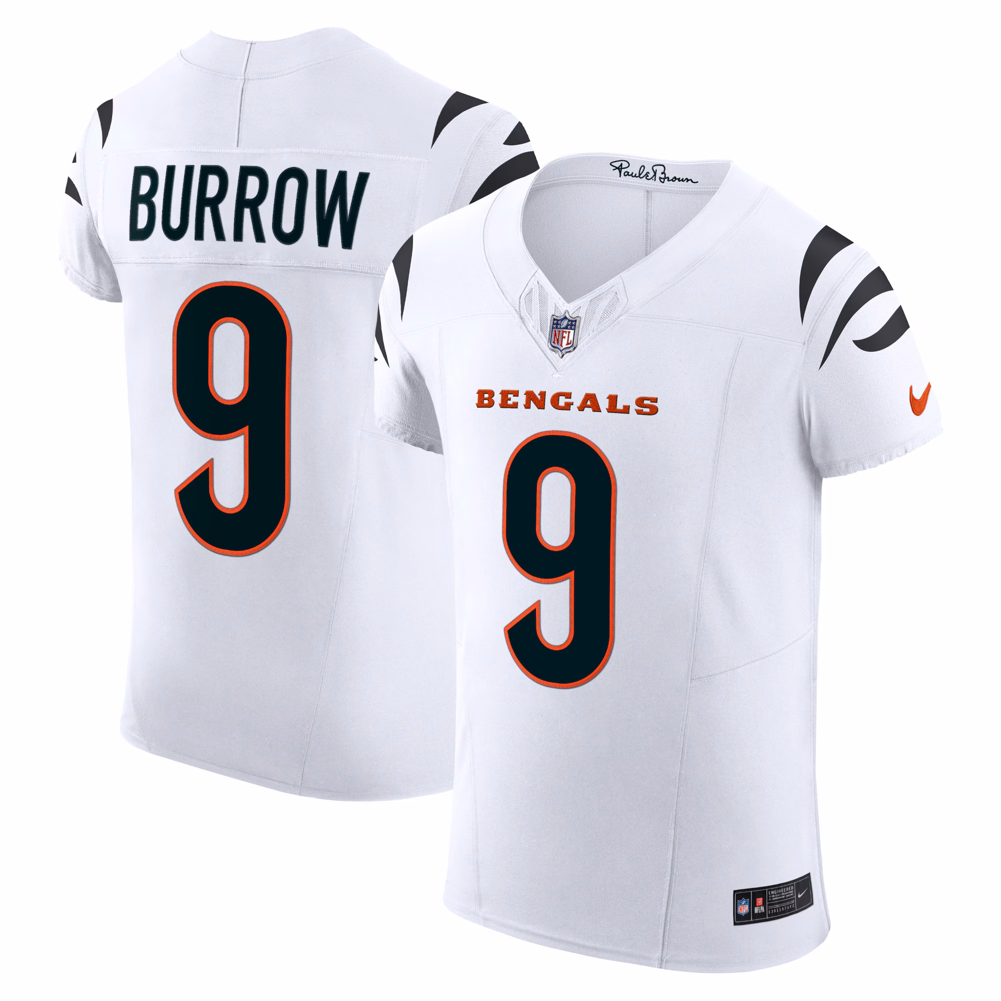 Joe Burrow Cincinnati Bengals  Vapor F.U.S.E. Elite Jersey - White