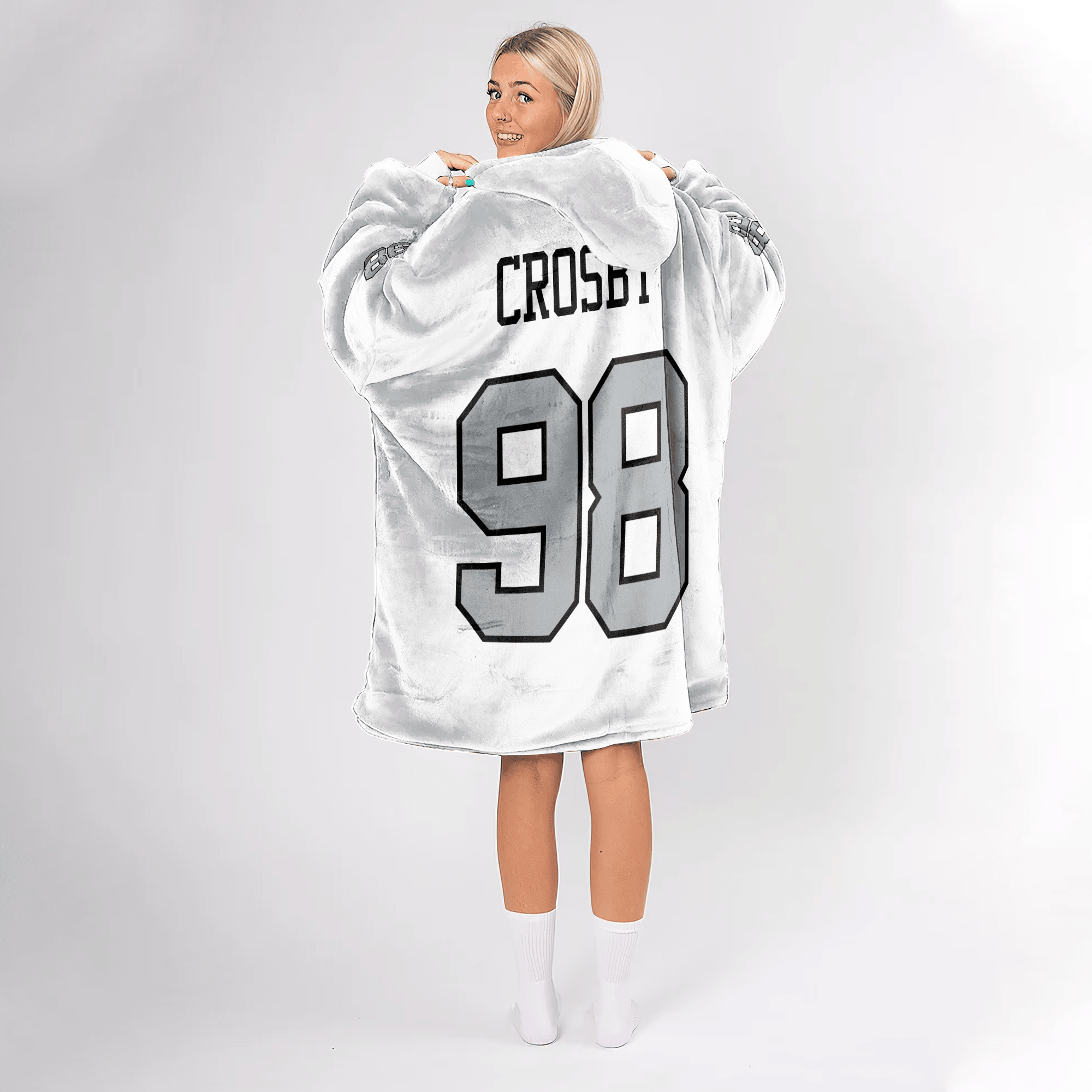 Adult M.C 98 Las Vegas Football Unisex Blanket Hoodie