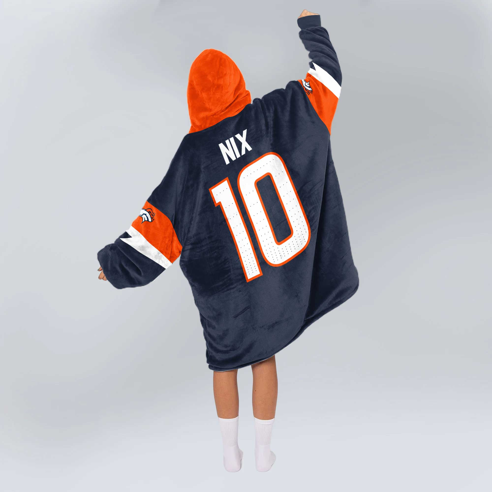 Adult B.N 10 Captain Denver Football Unisex Blanket Hoodie
