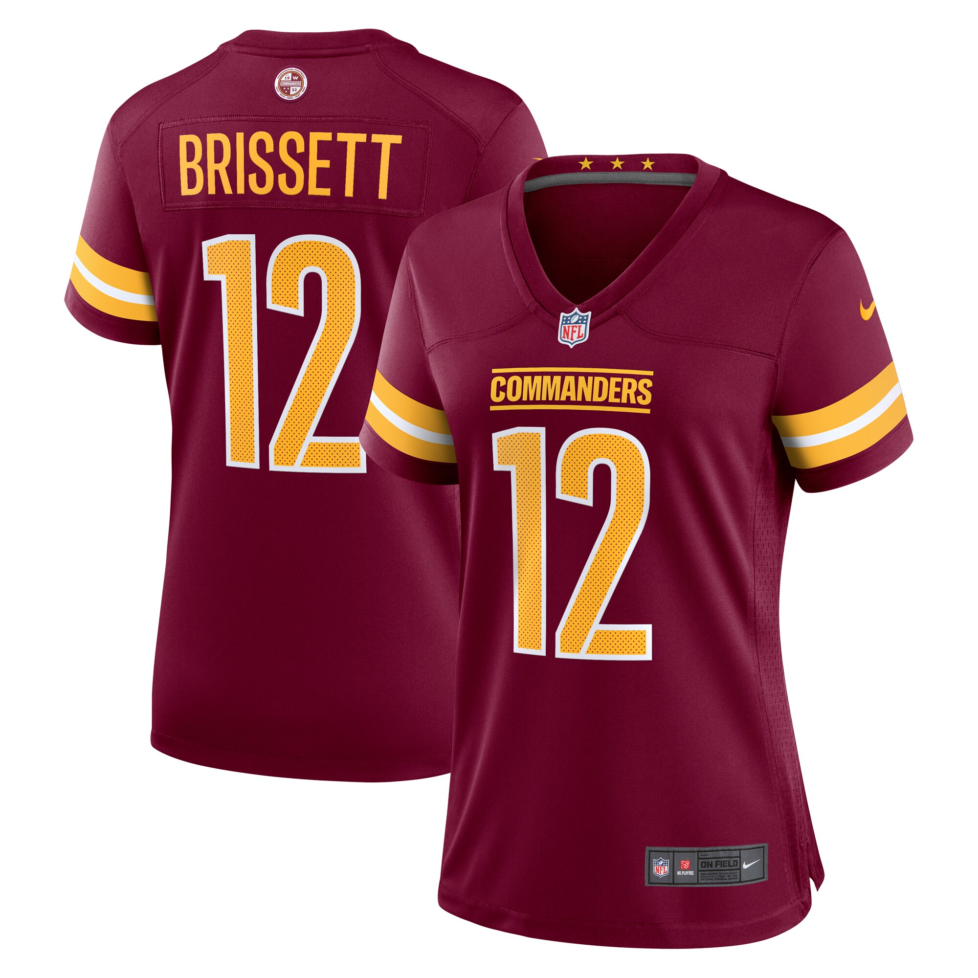 Jacoby Brissett Washington Commanders  Women's  Women's All Player Jersey - Burgundy