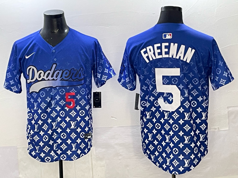 Men's #5 Freddie Freeman Los Angeles Dodgers 2025 Custom Cool Jersey