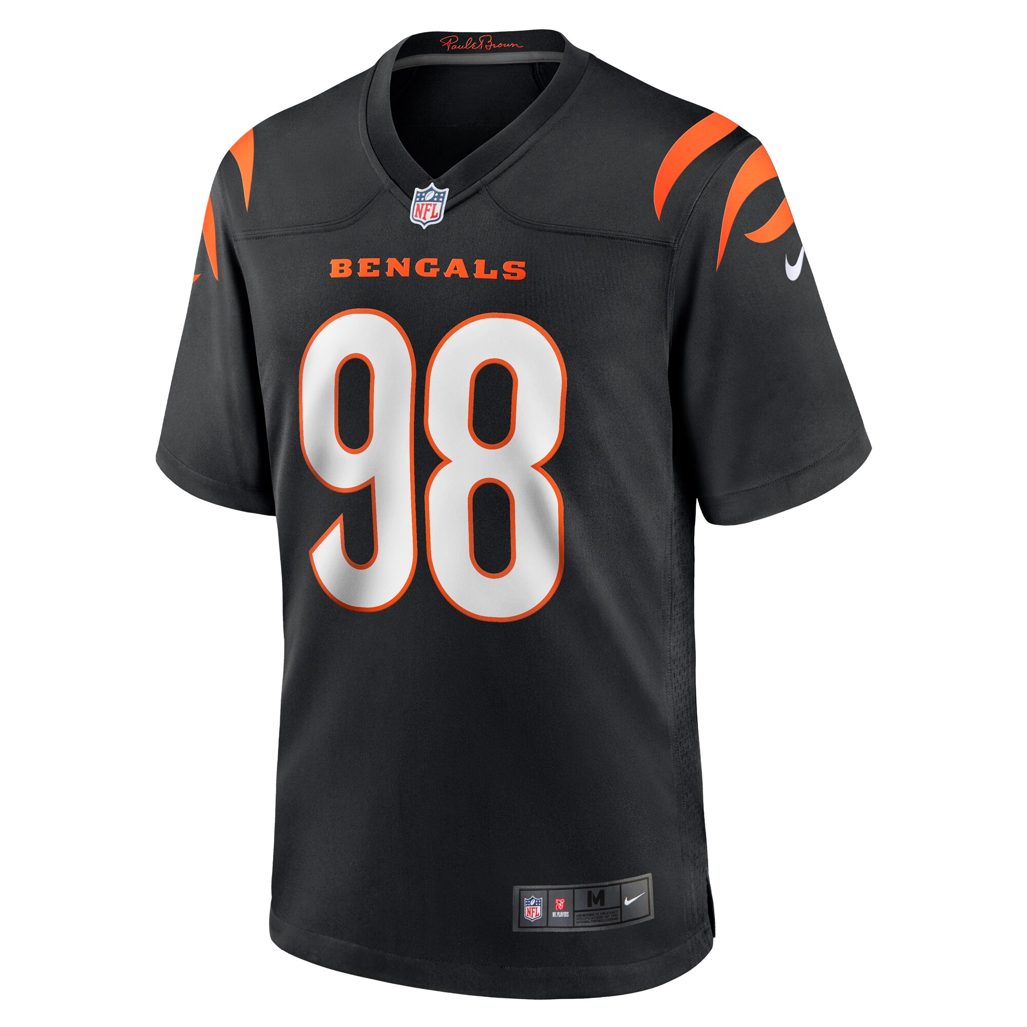 Sheldon Rankins Cincinnati Bengals Game Jersey -  Black