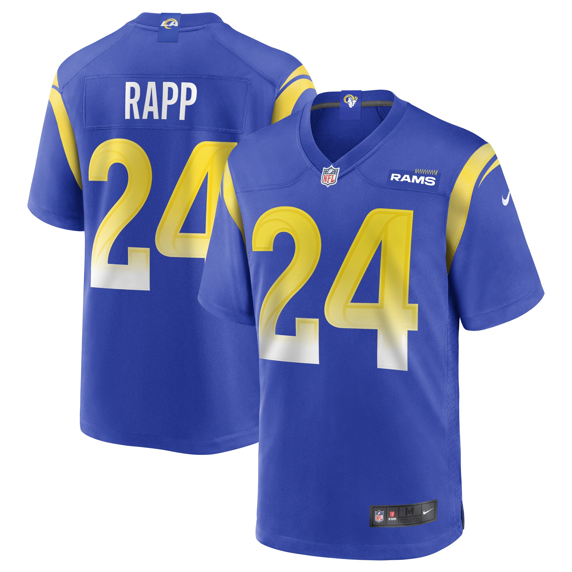 Taylor Rapp Los Angeles Rams  Game Jersey - Royal