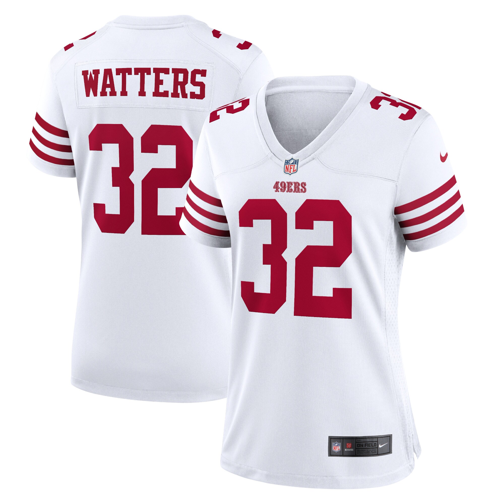Ricky Watters San Francisco 49ers  Women's Retired Player Game Jersey - White