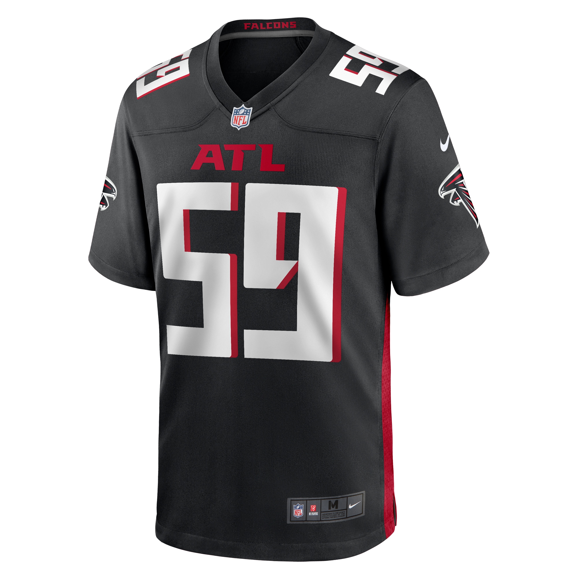 Andre Smith Atlanta Falcons  Game Jersey -  Black