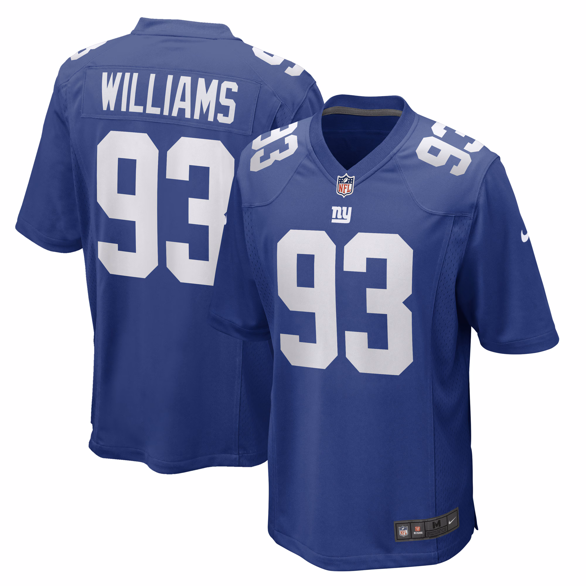 Nick Williams New York Giants Game Player Jersey - Royal
