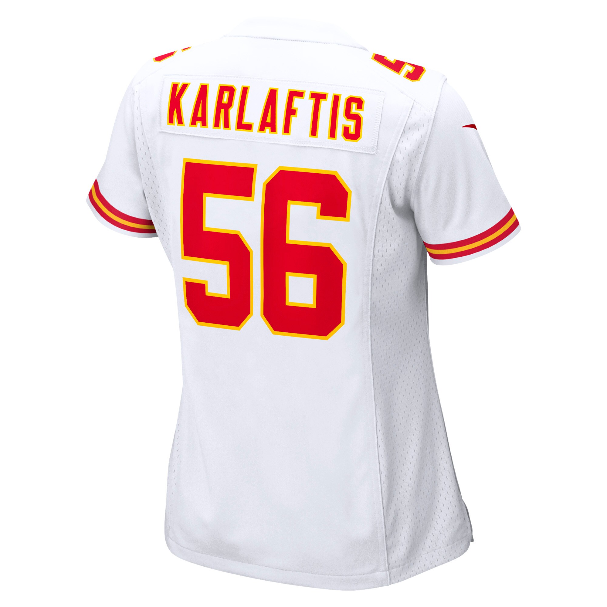 George Karlaftis Kansas City Chiefs  Women's Away Game Player Jersey - White