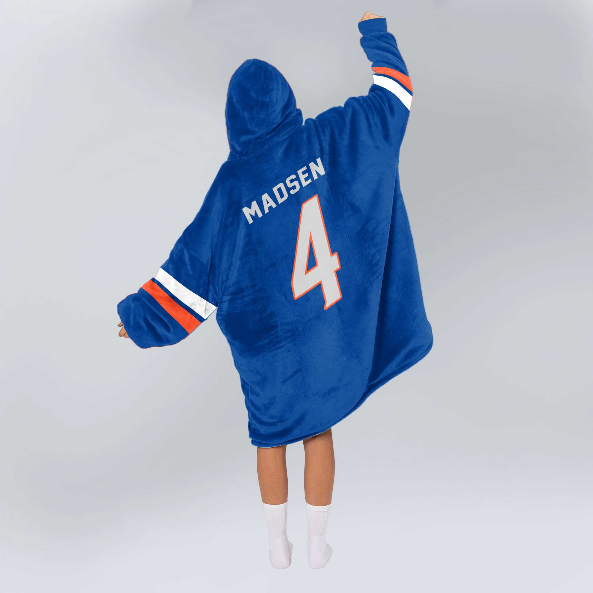Adult 4 Boise State Football Unisex Blanket Hoodie