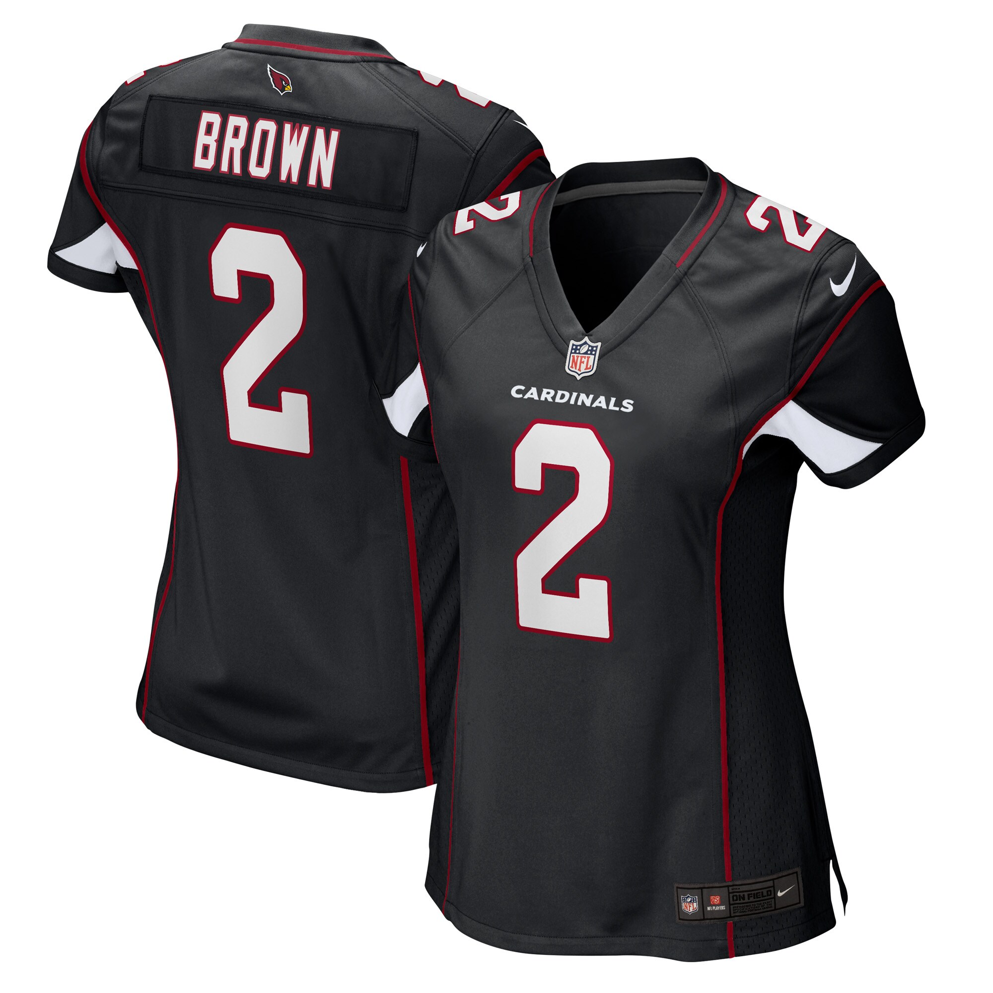 Marquise Brown Arizona Cardinals  Women's Alternate Game Player Jersey - Black